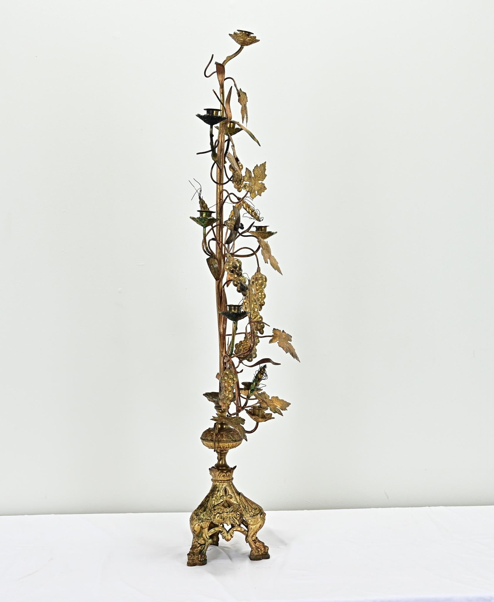 French 19th Century Brass Candelabra For Sale 3