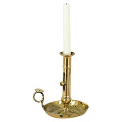 French 19th Century Brass Candleholder