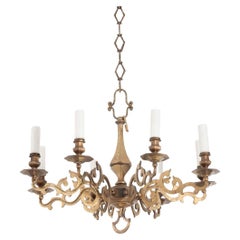 Used French 19th Century Brass Chandelier