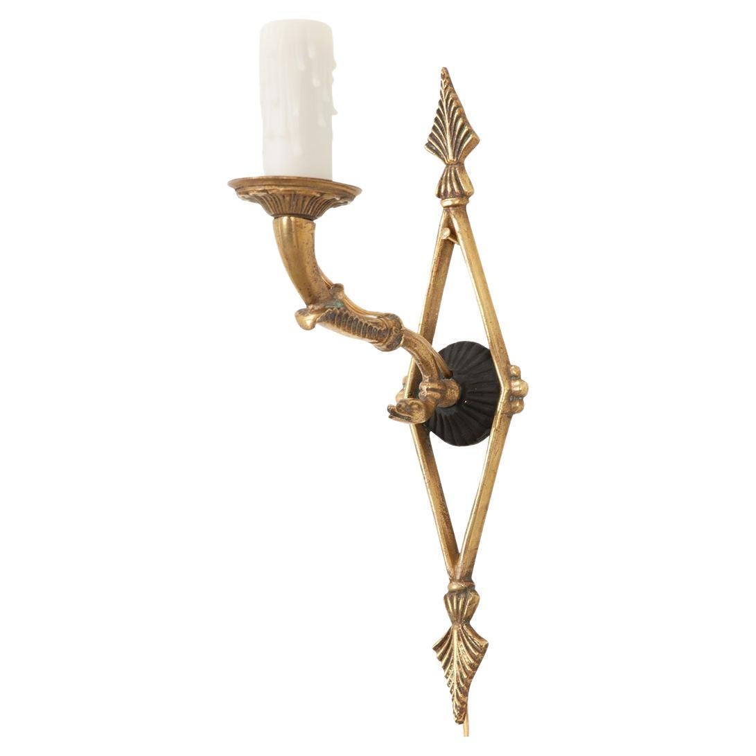 French 19th Century Brass Empire Sconce