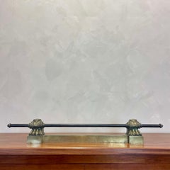 French 19th Century, Brass Fire Fender Rail