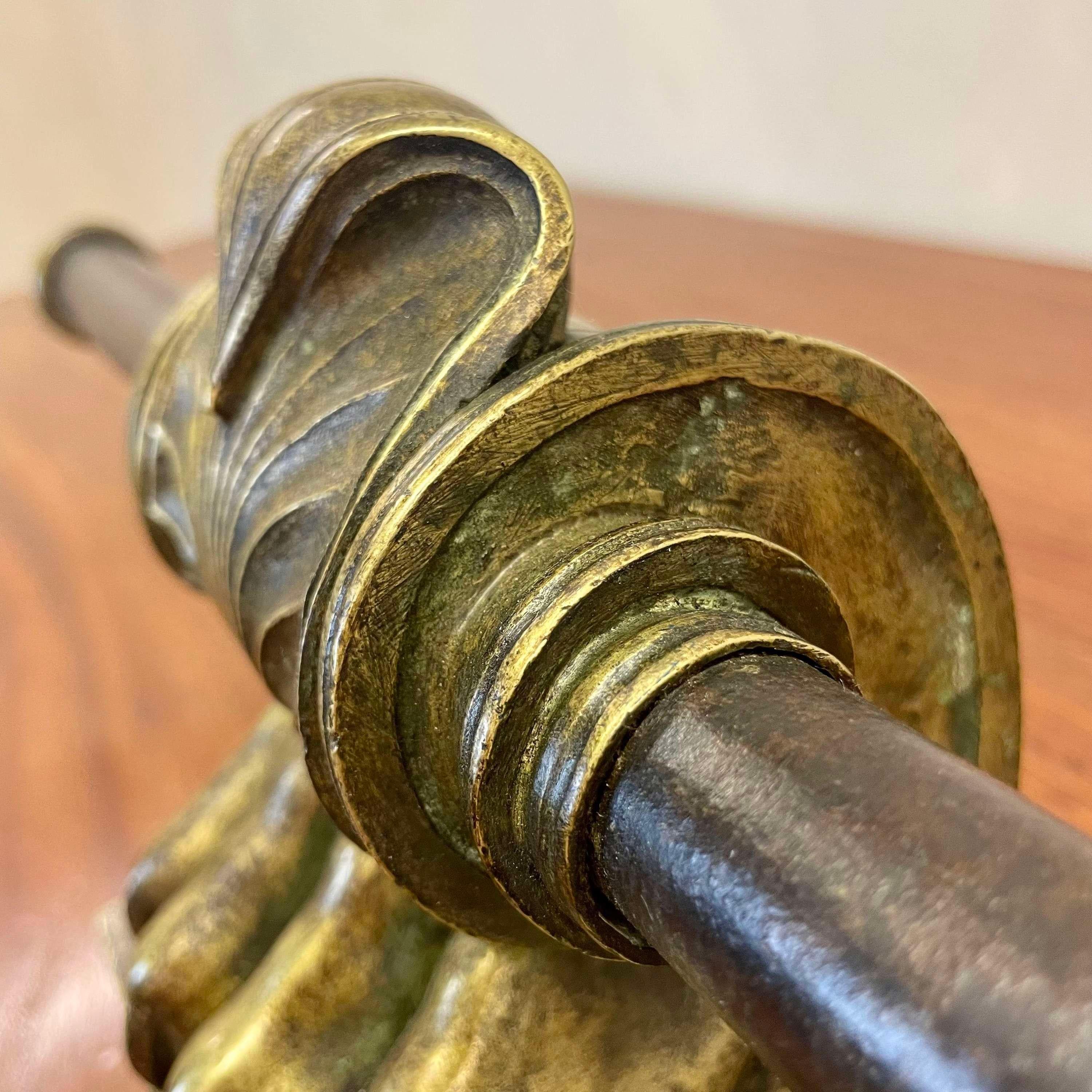 French 19th Century, Brass Fire Fender Rail In Good Condition In Southampton, GB