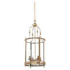 French 19th Century Brass & Glass Lantern