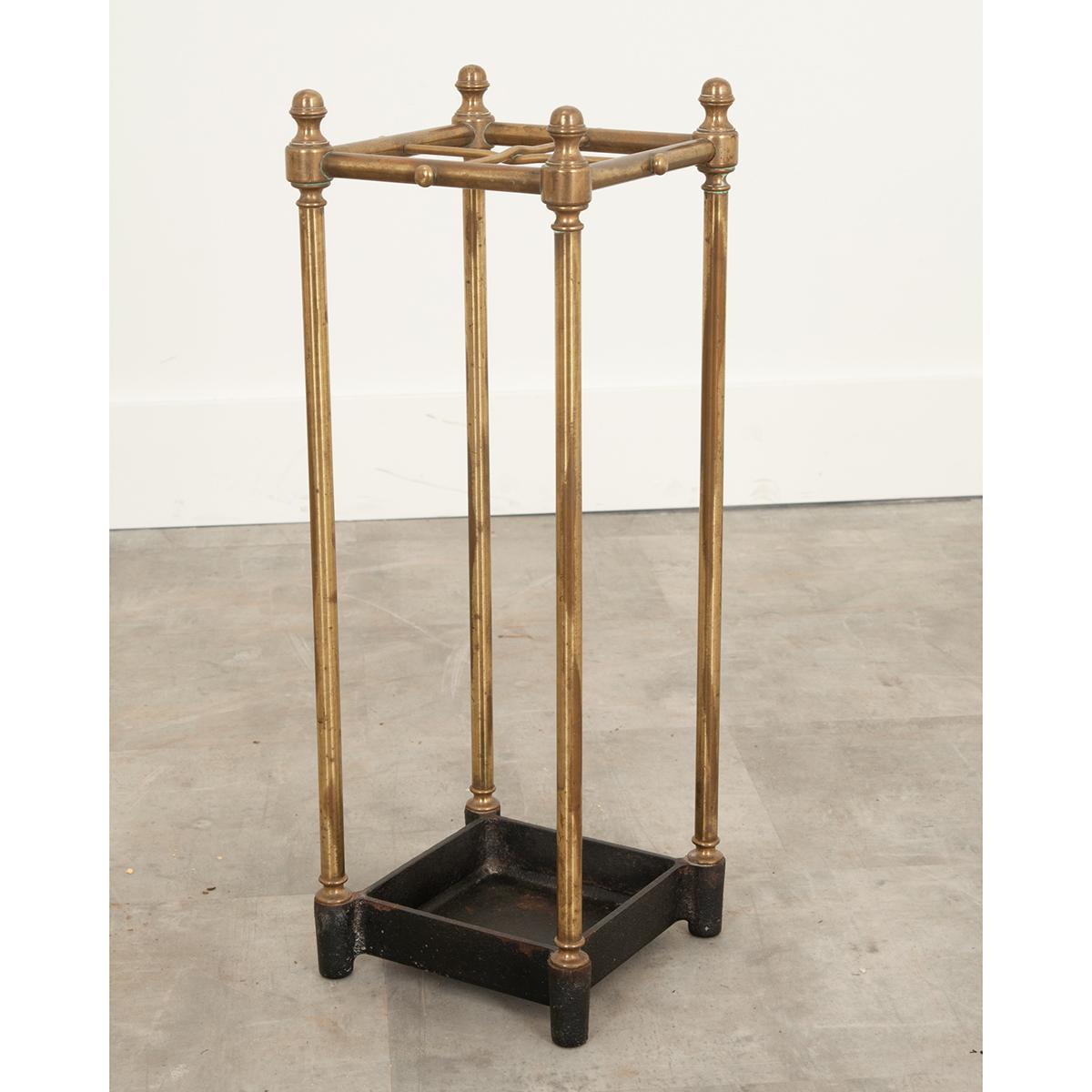 Other French 19th Century Brass & Iron Umbrella Stand