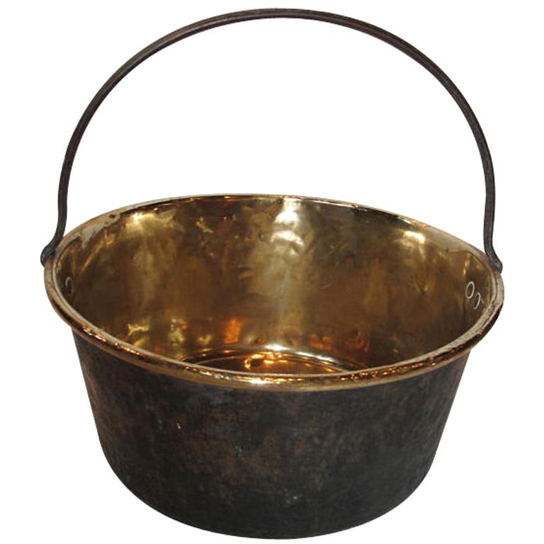 French 19th Century Brass Kettle