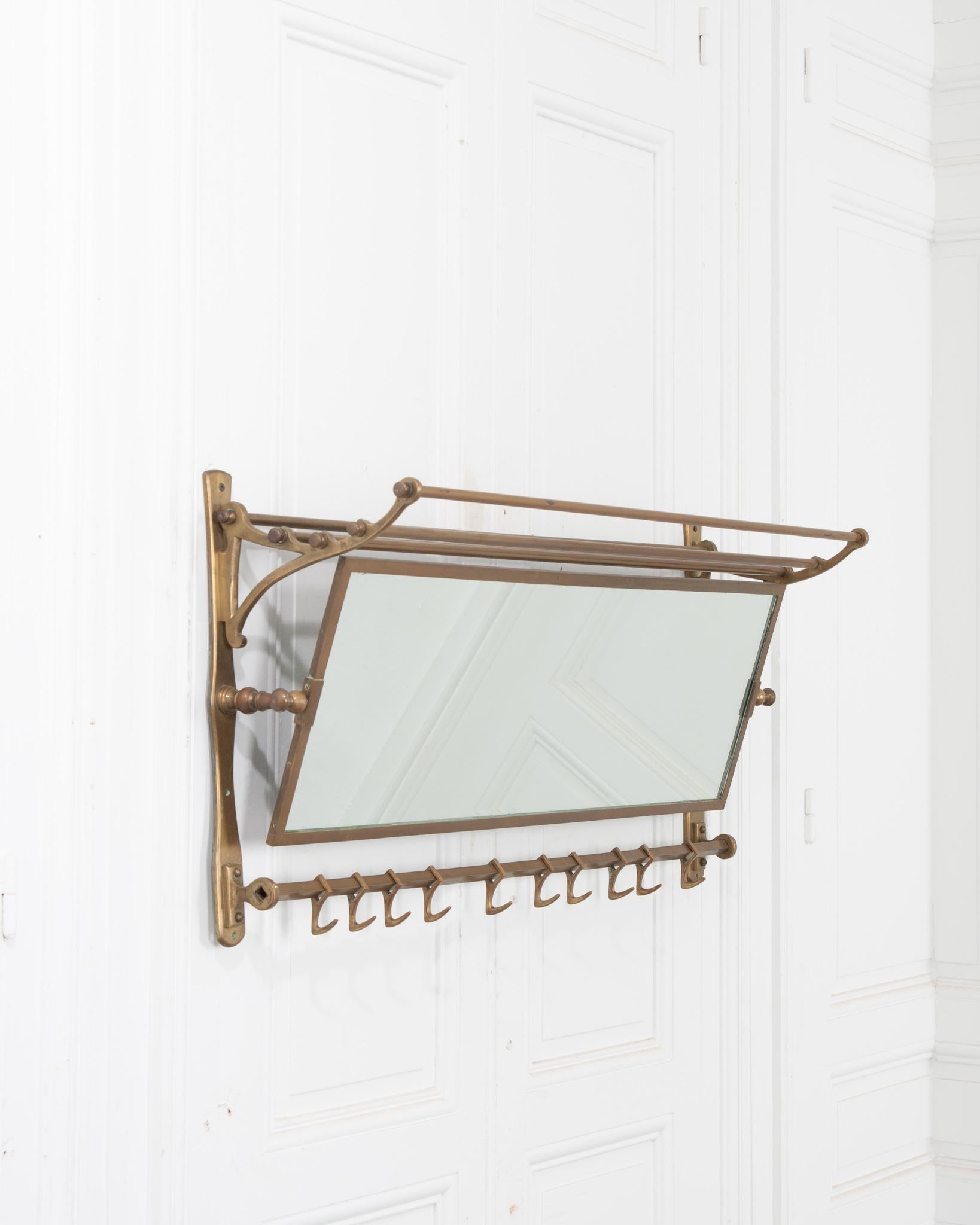 Forged French 19th Century Brass Train Rack