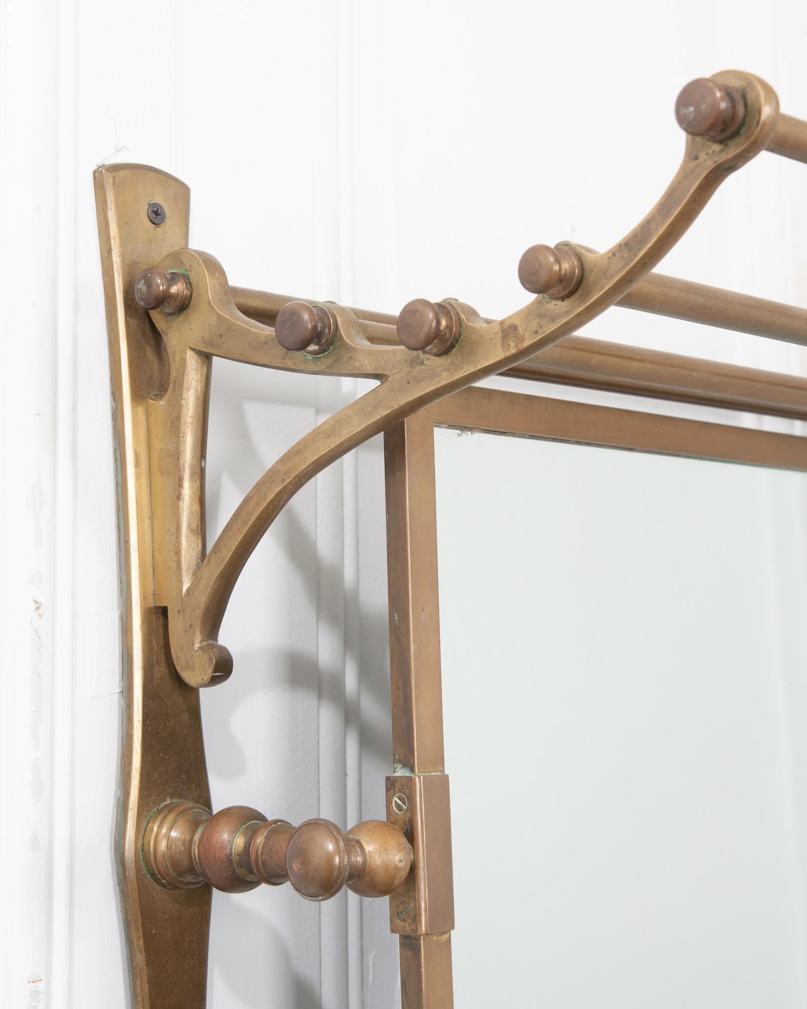 French 19th Century Brass Train Rack 2