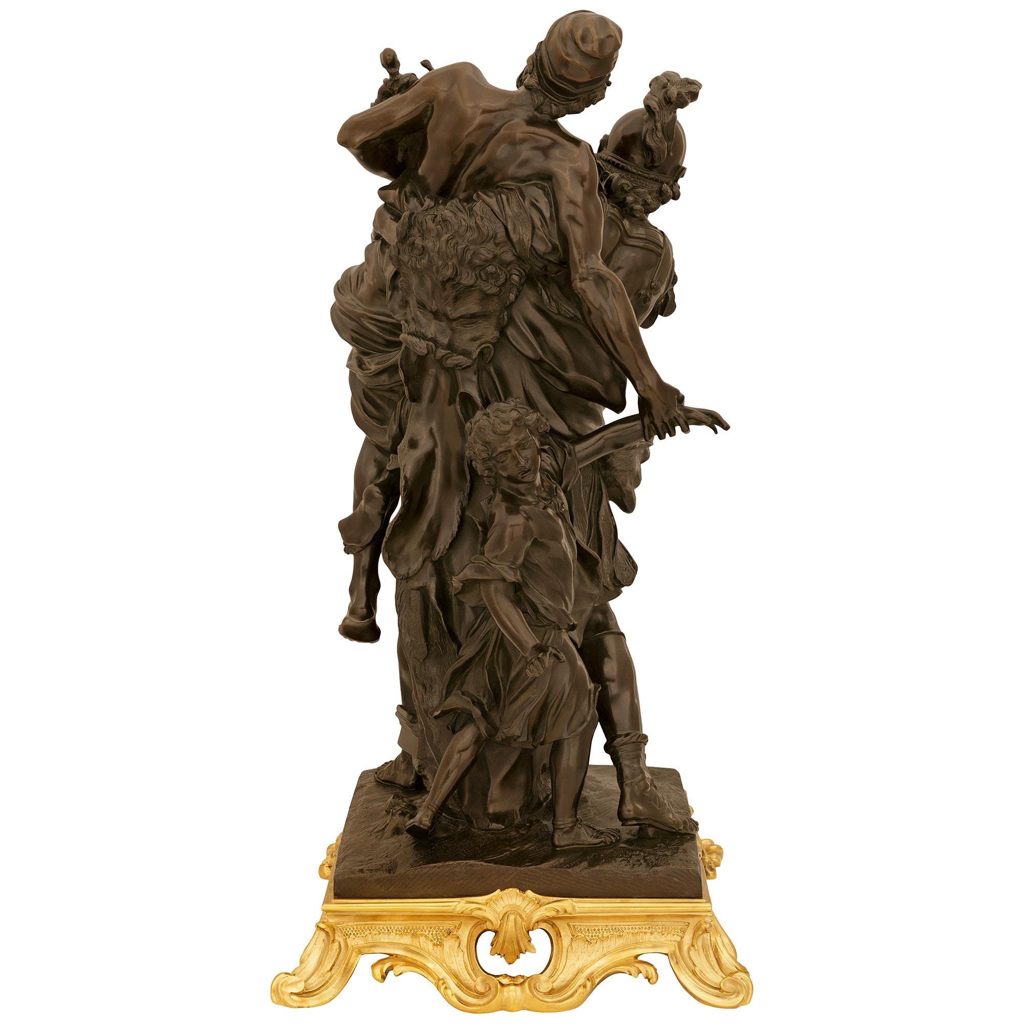 Statua francese del XIX secolo in bronzo e ormolu di Enea e Anchise in vendita 4