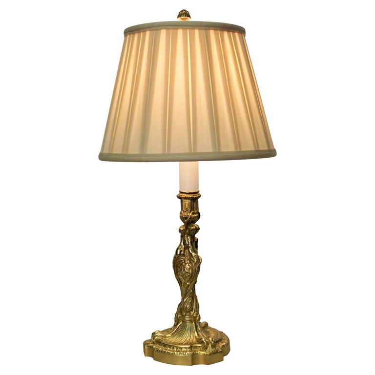 Lampe bougeoir française en bronze du XIXe siècle - En vente sur 1stDibs