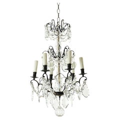 French 19th Century Bronze & Crystal Chandelier