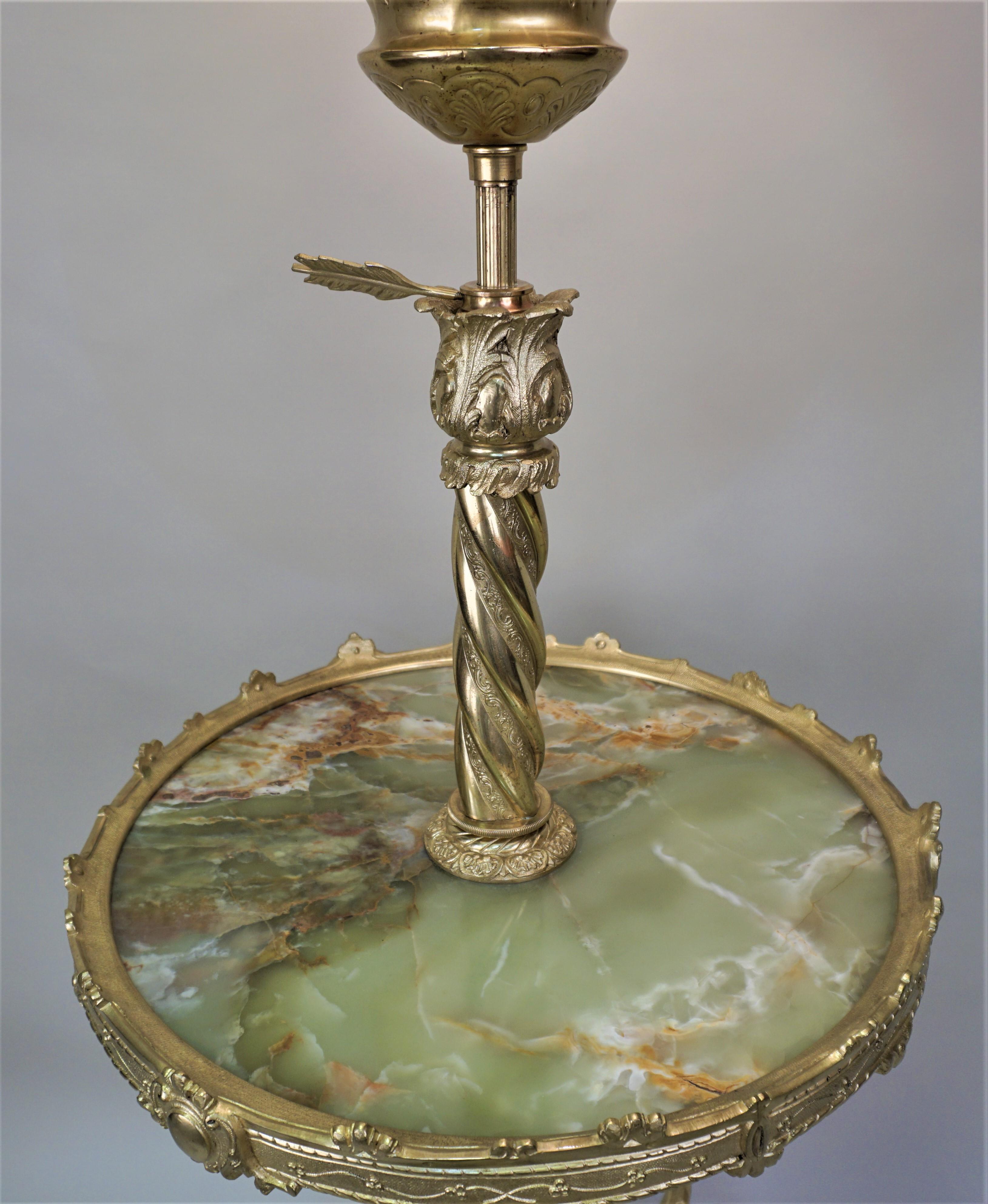 French 19th Century Bronze Electrified Oil Floor Lamp 1
