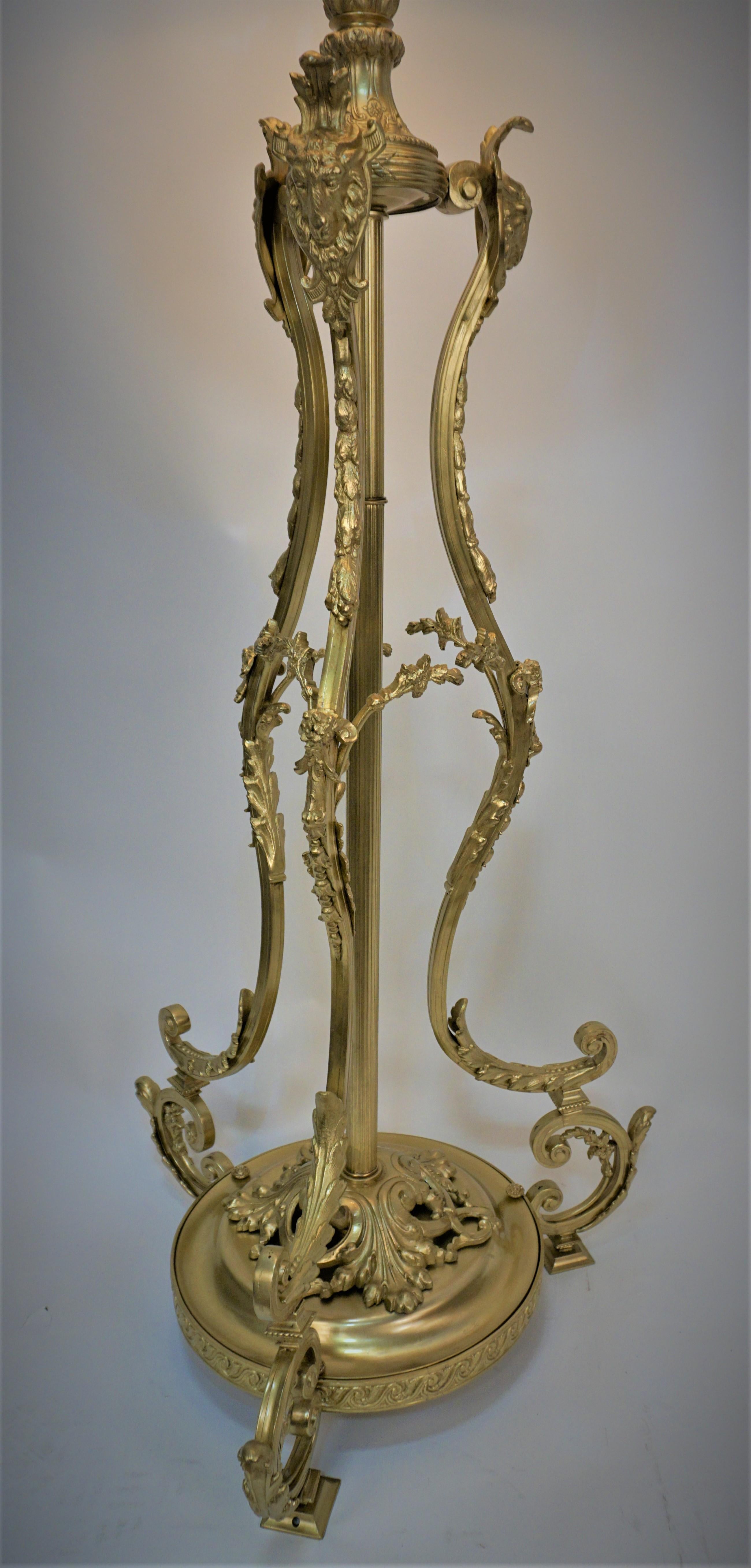 French 19th Century Bronze Floor Lamp 6