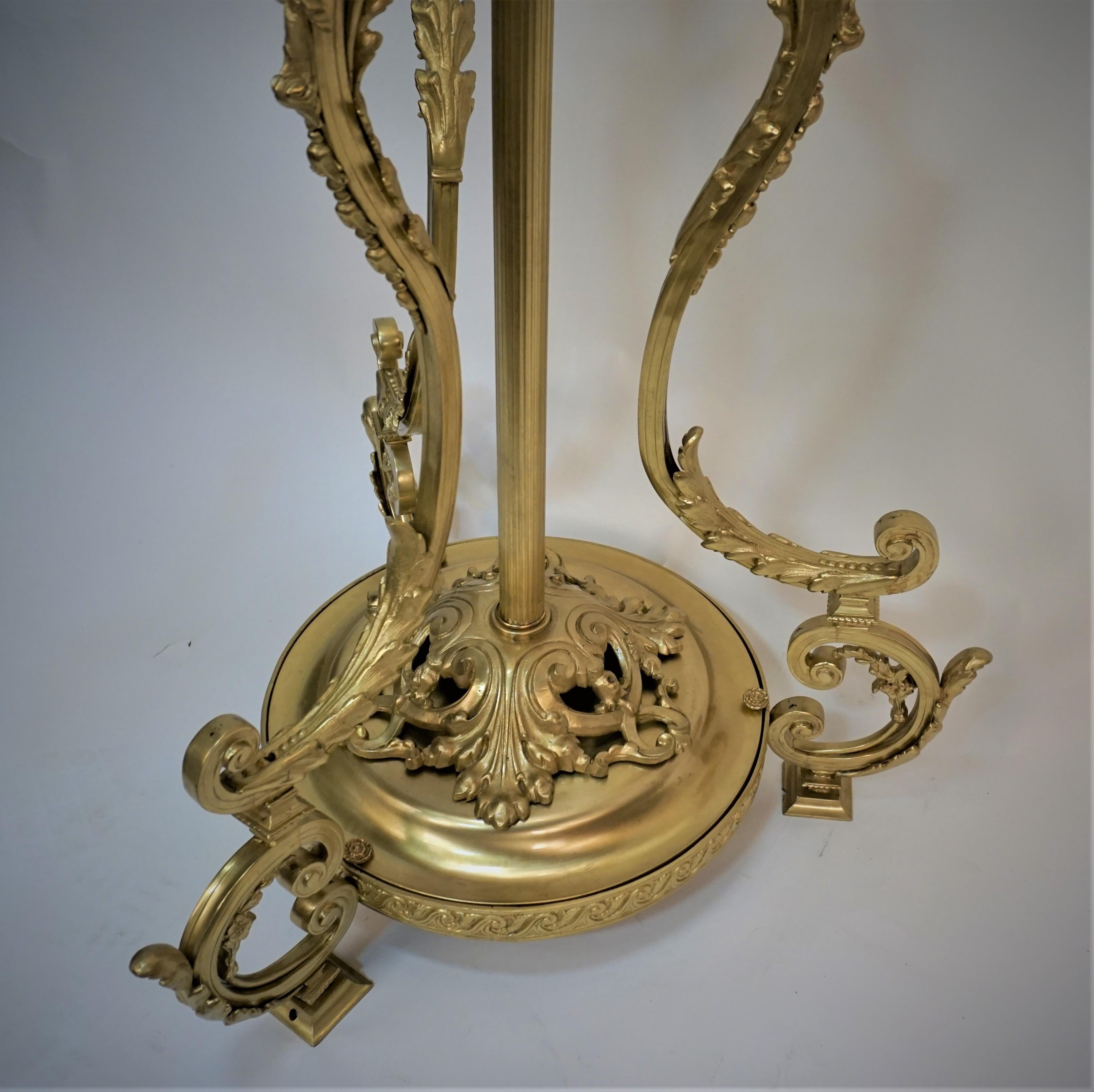 Empire French 19th Century Bronze Floor Lamp