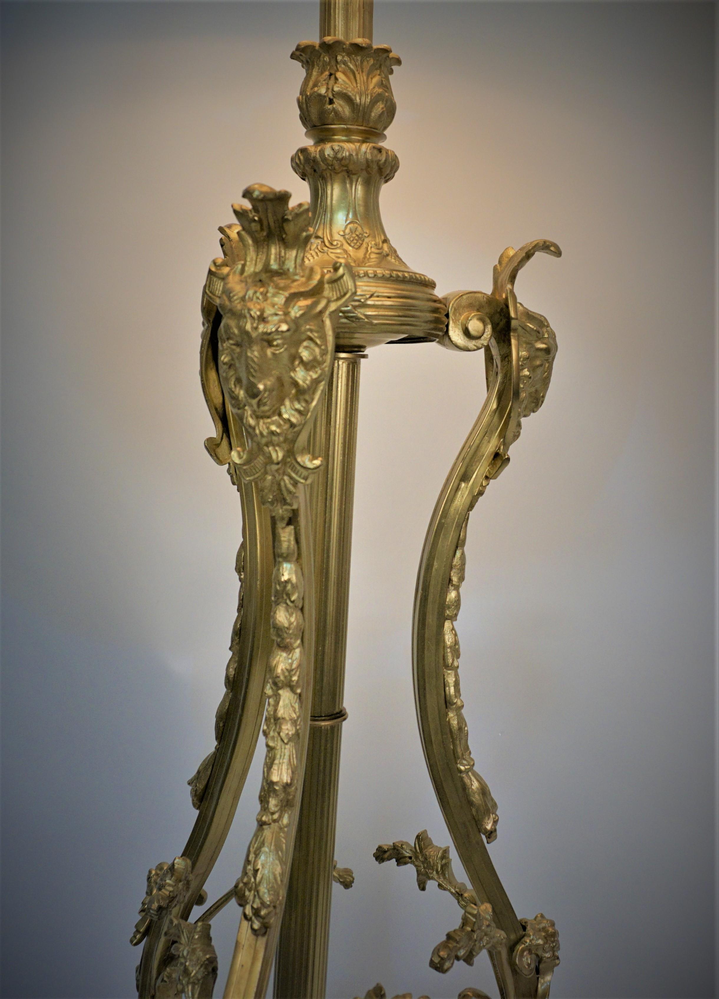 French 19th Century Bronze Floor Lamp 5