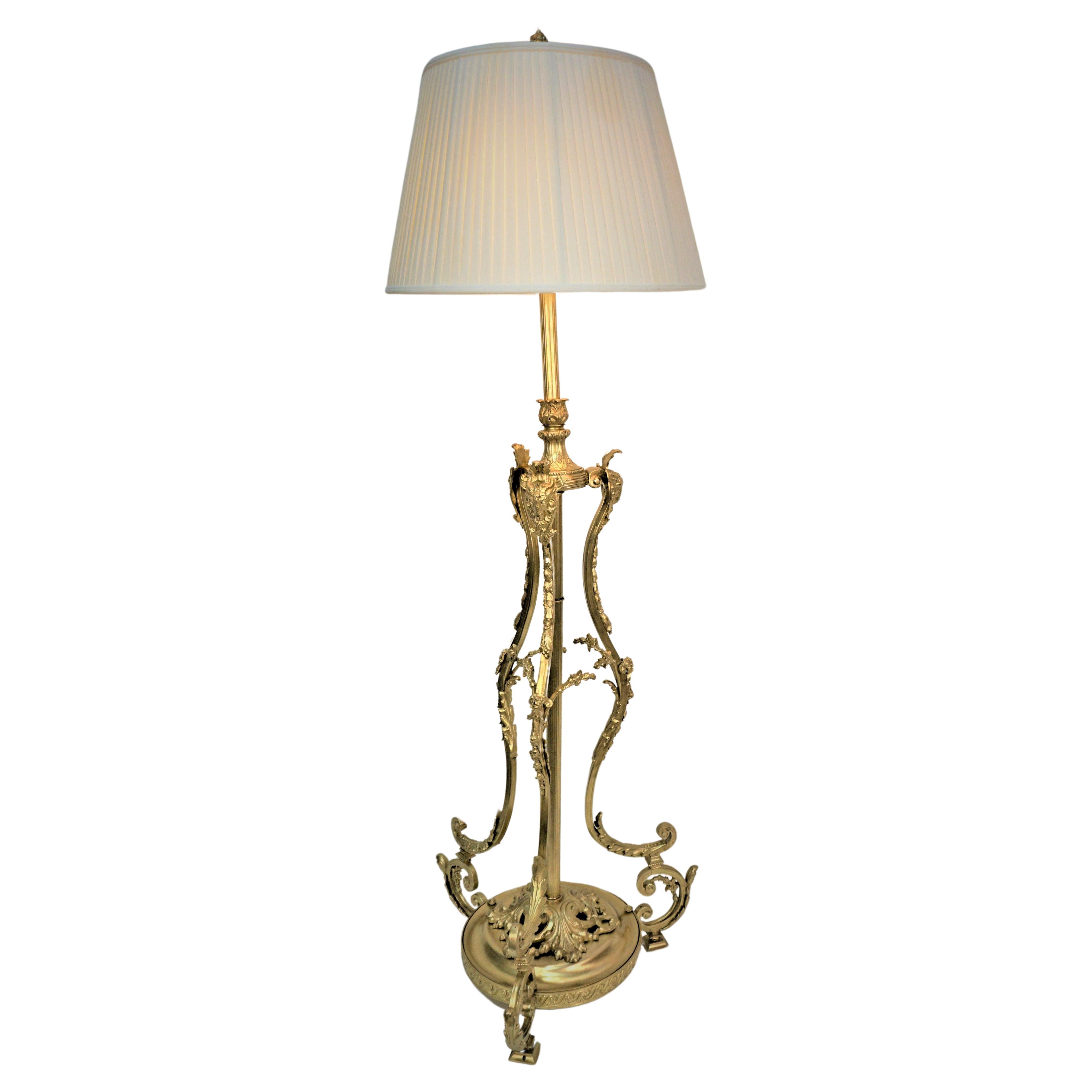 French 19th Century Bronze Floor Lamp