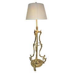 Antique French 19th Century Bronze Floor Lamp