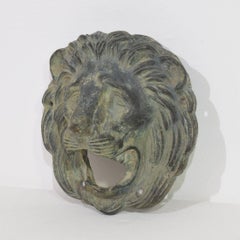 French, 19th Century Bronze Lion Fountain Head