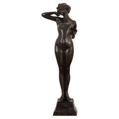 French 19th Century Bronze Nude Statue