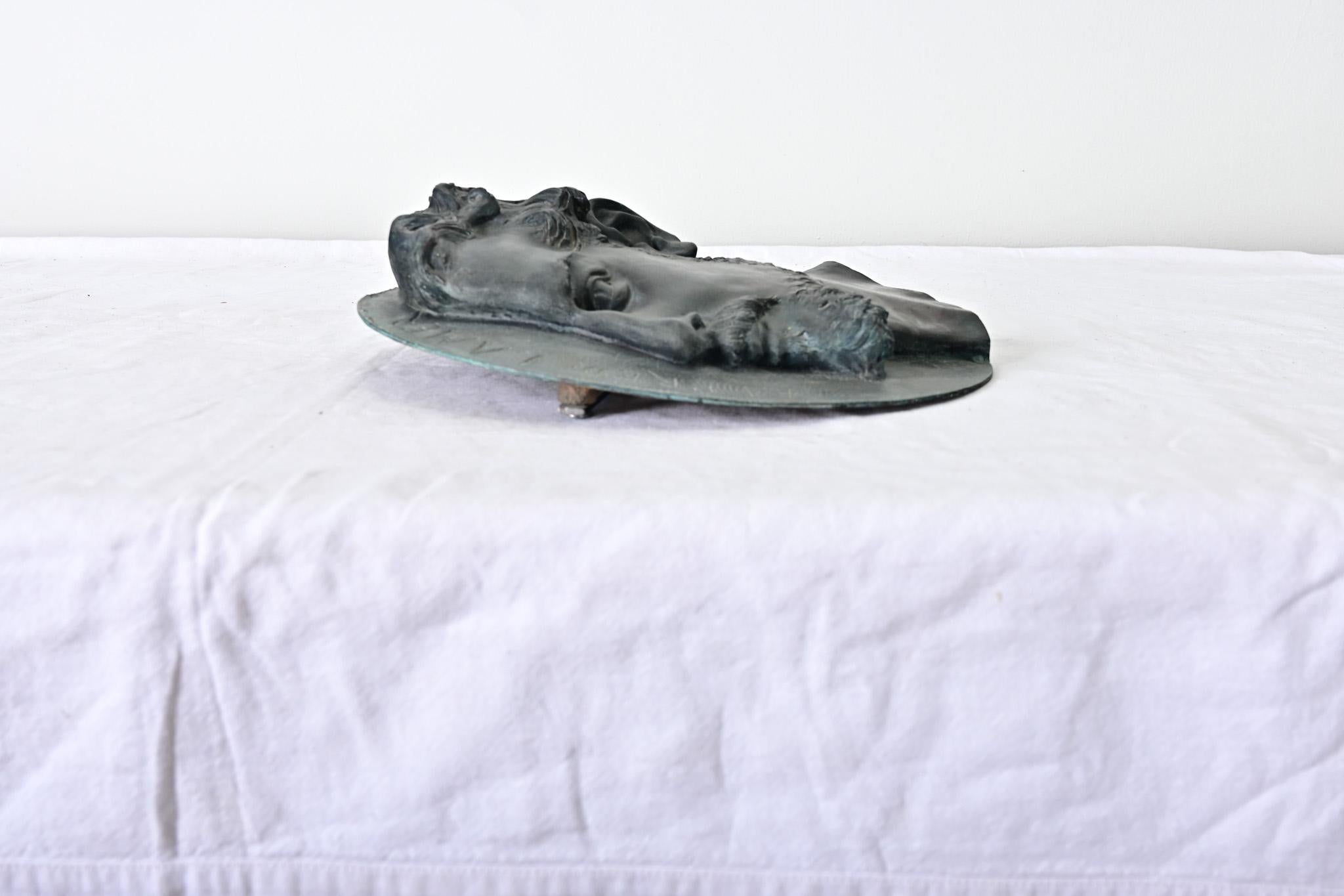 French 19th Century Bronze Plaque by Chédeville For Sale 2