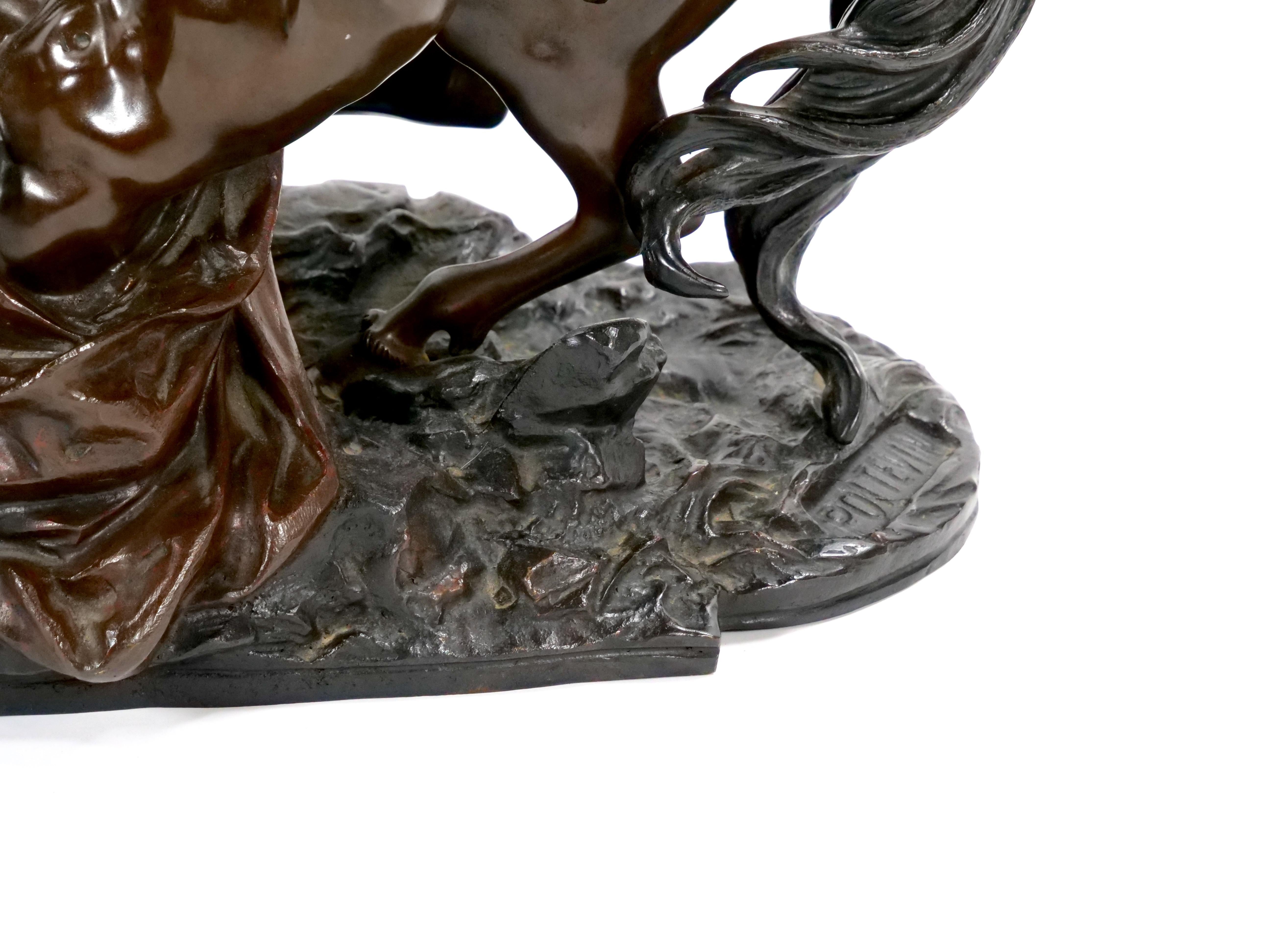 Sculpture en bronze d'Hippolyte d'après Philippe Poitevin 1831 en vente 3