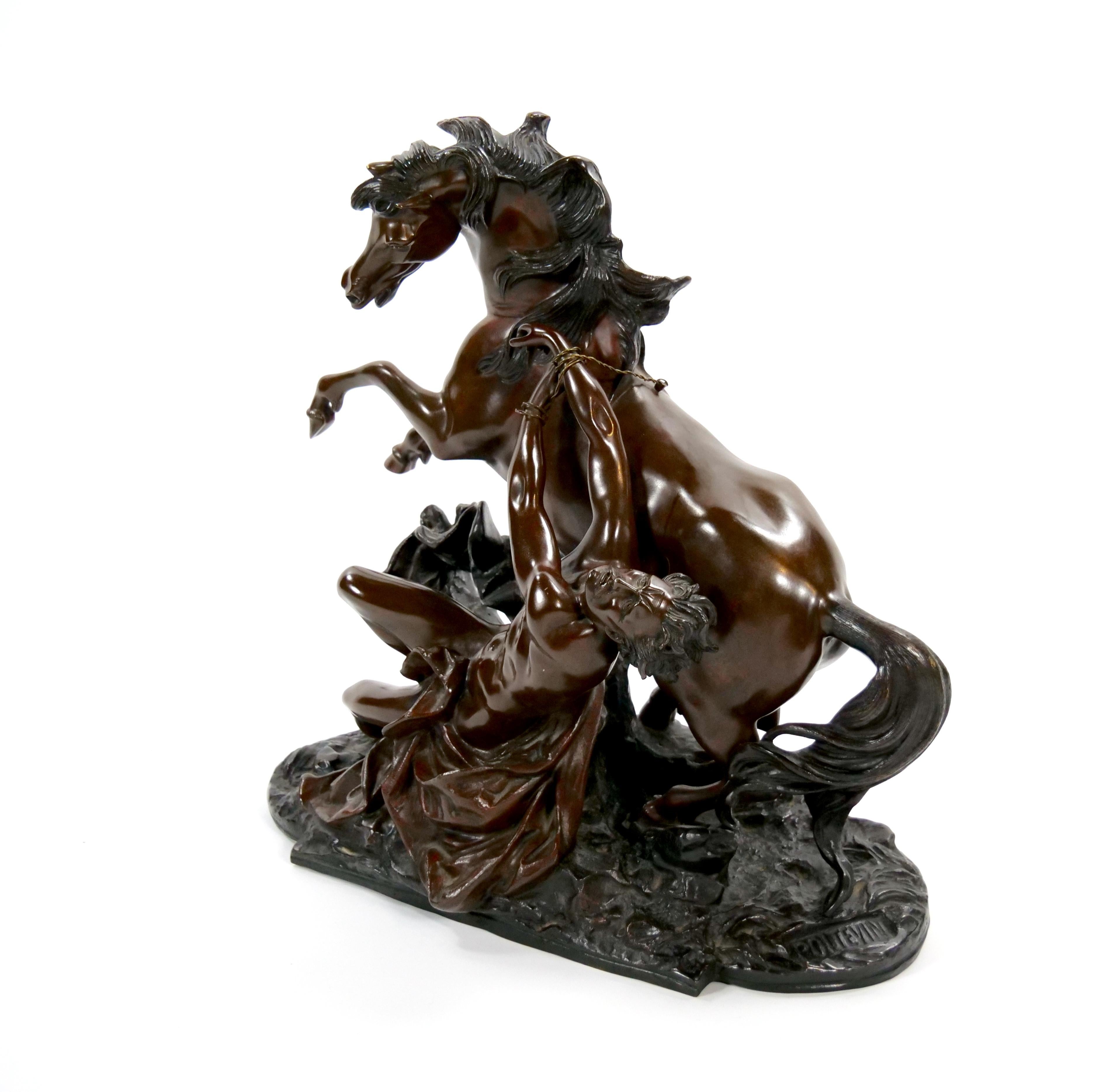 Sculpture en bronze d'Hippolyte d'après Philippe Poitevin 1831 Bon état - En vente à Tarry Town, NY