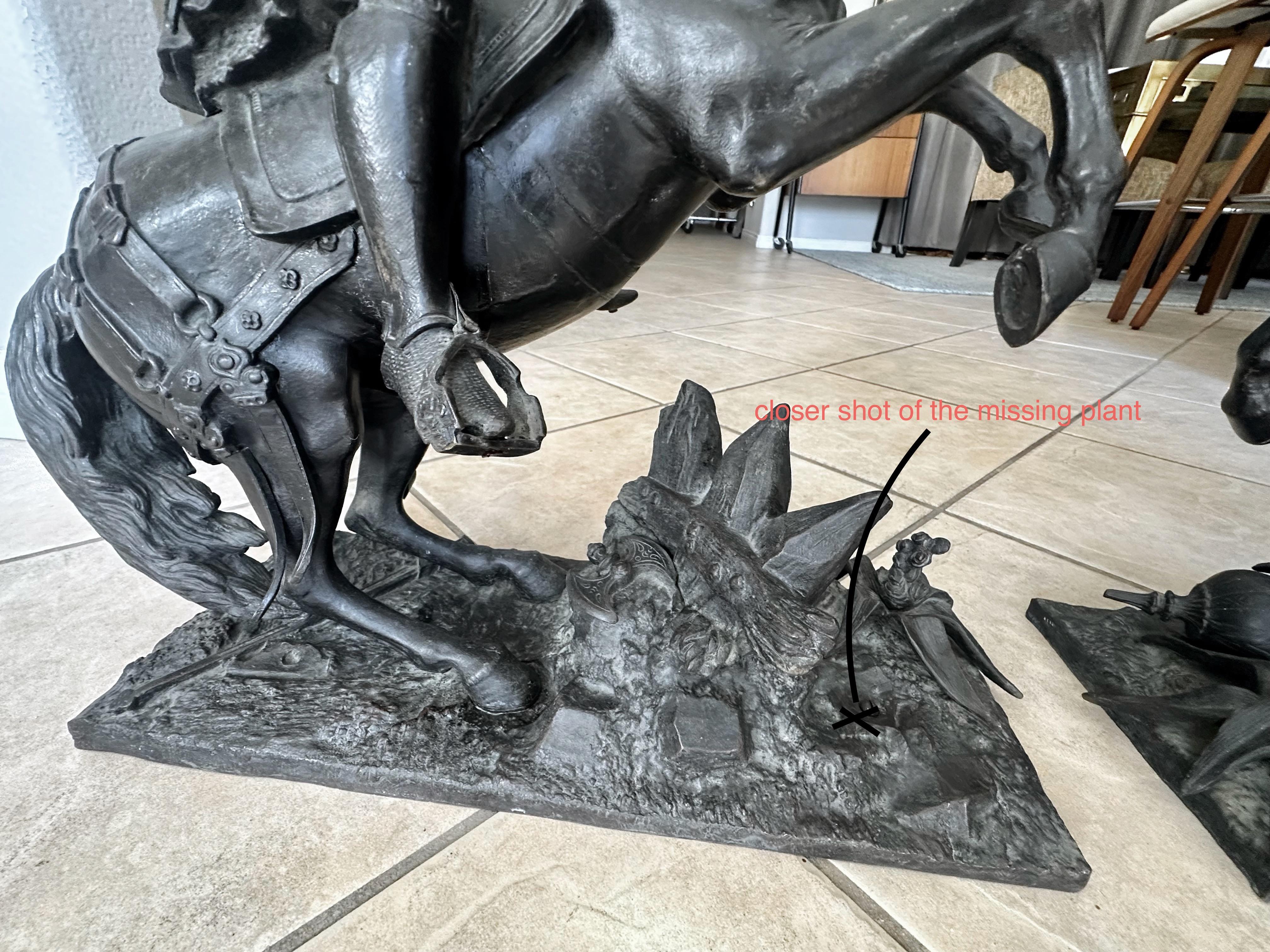 Pair French Bronze Sculptures Knights Equestrian Warriors For Sale 13