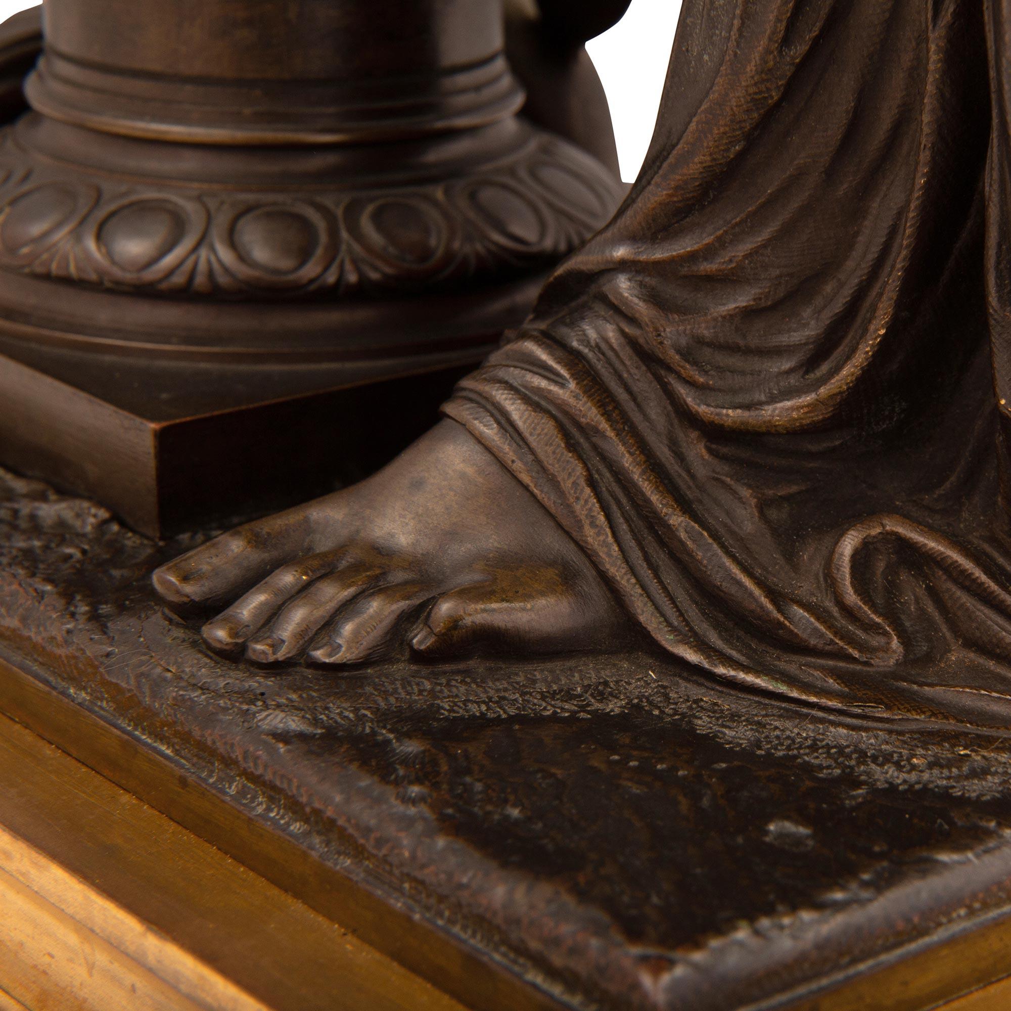 Statua di bronzo francese del XIX secolo, firmata H. H. Dumaige in vendita 1