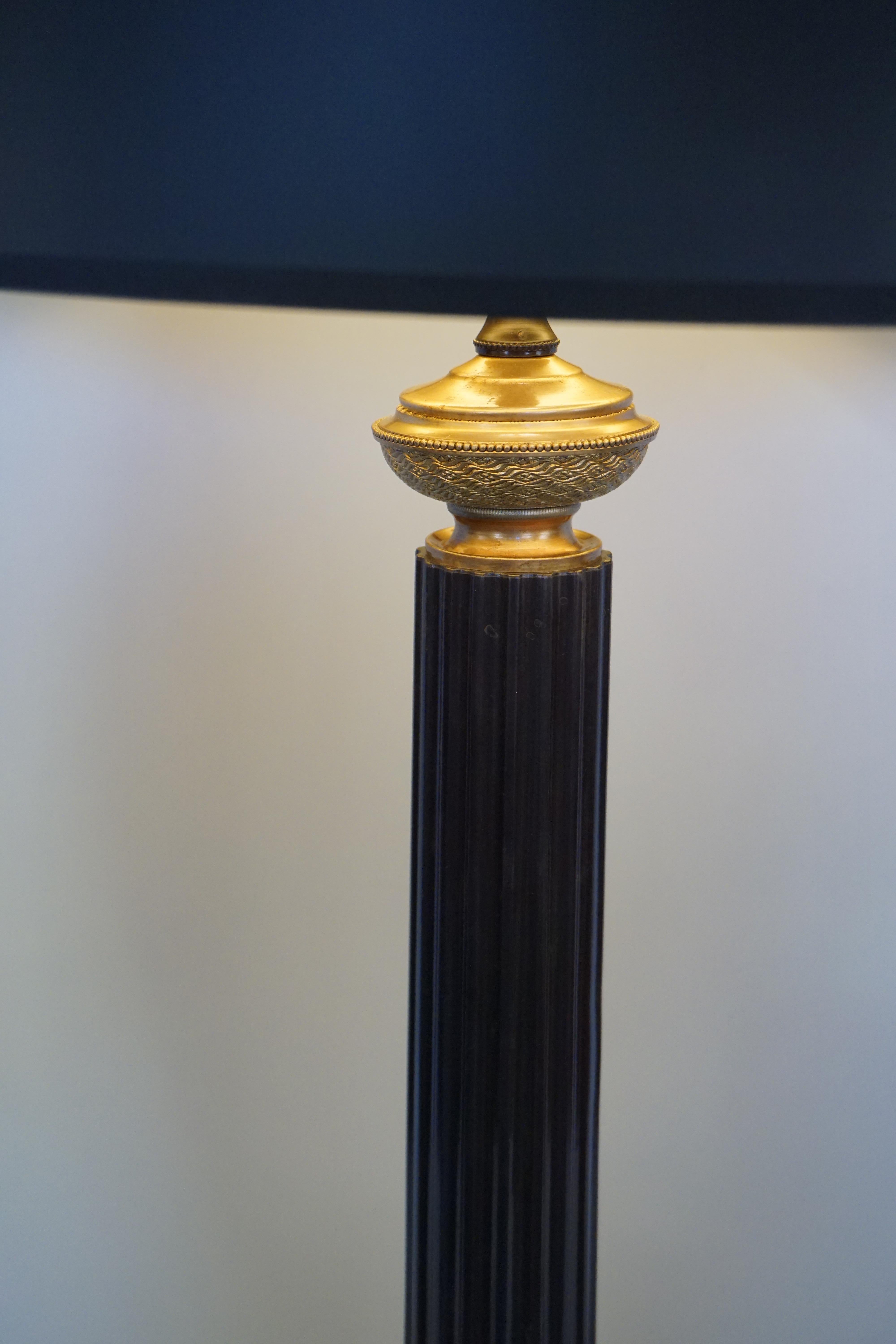 Empire French, 19th Century Bronze Table Lamp