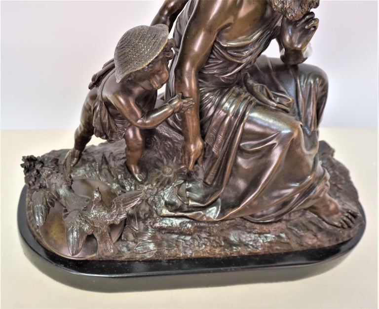 French 19th Century Brown Patinated Bronze In Good Condition For Sale In Fairfax, VA