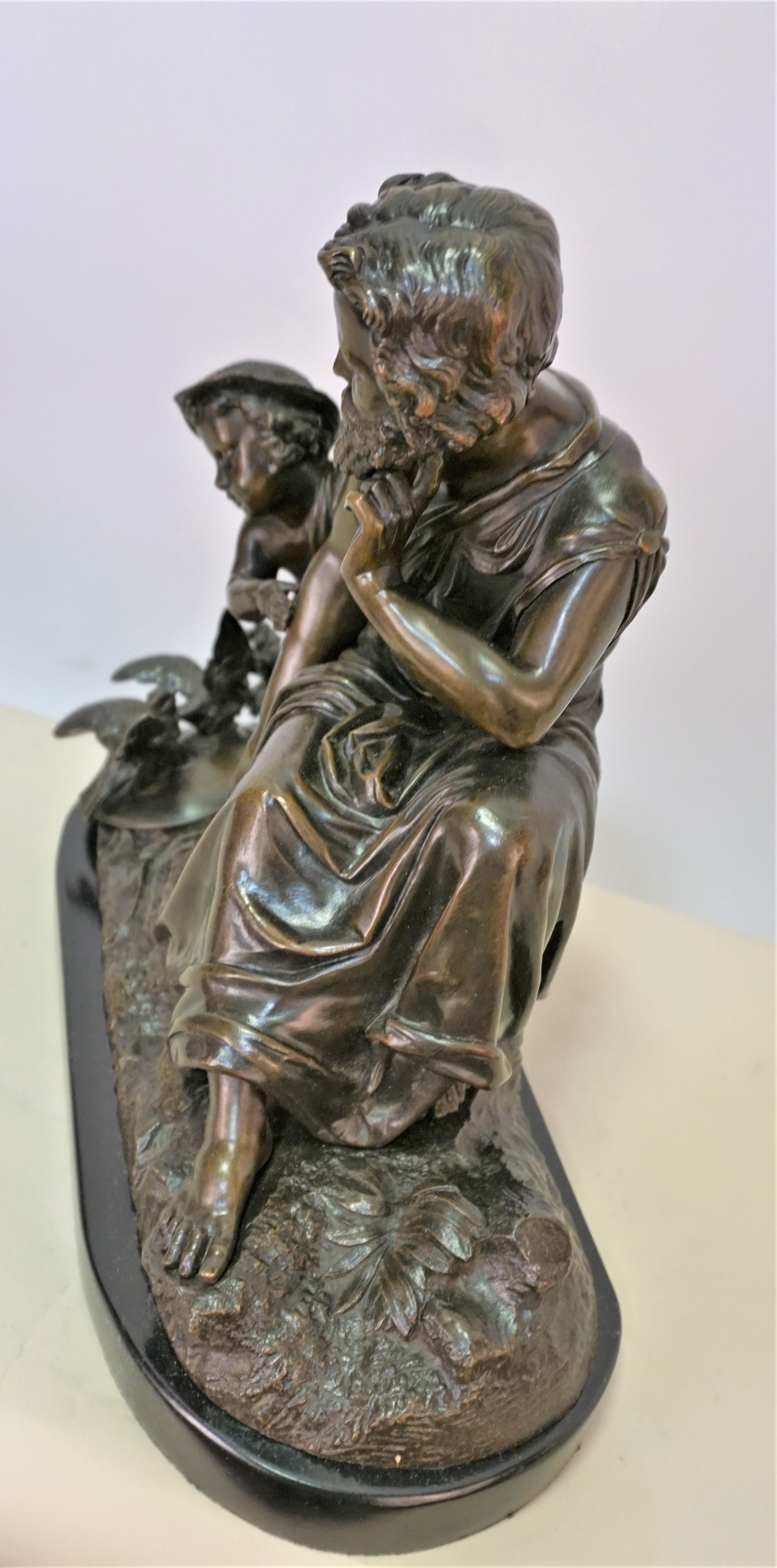 French 19th Century Brown Patinated Bronze 1