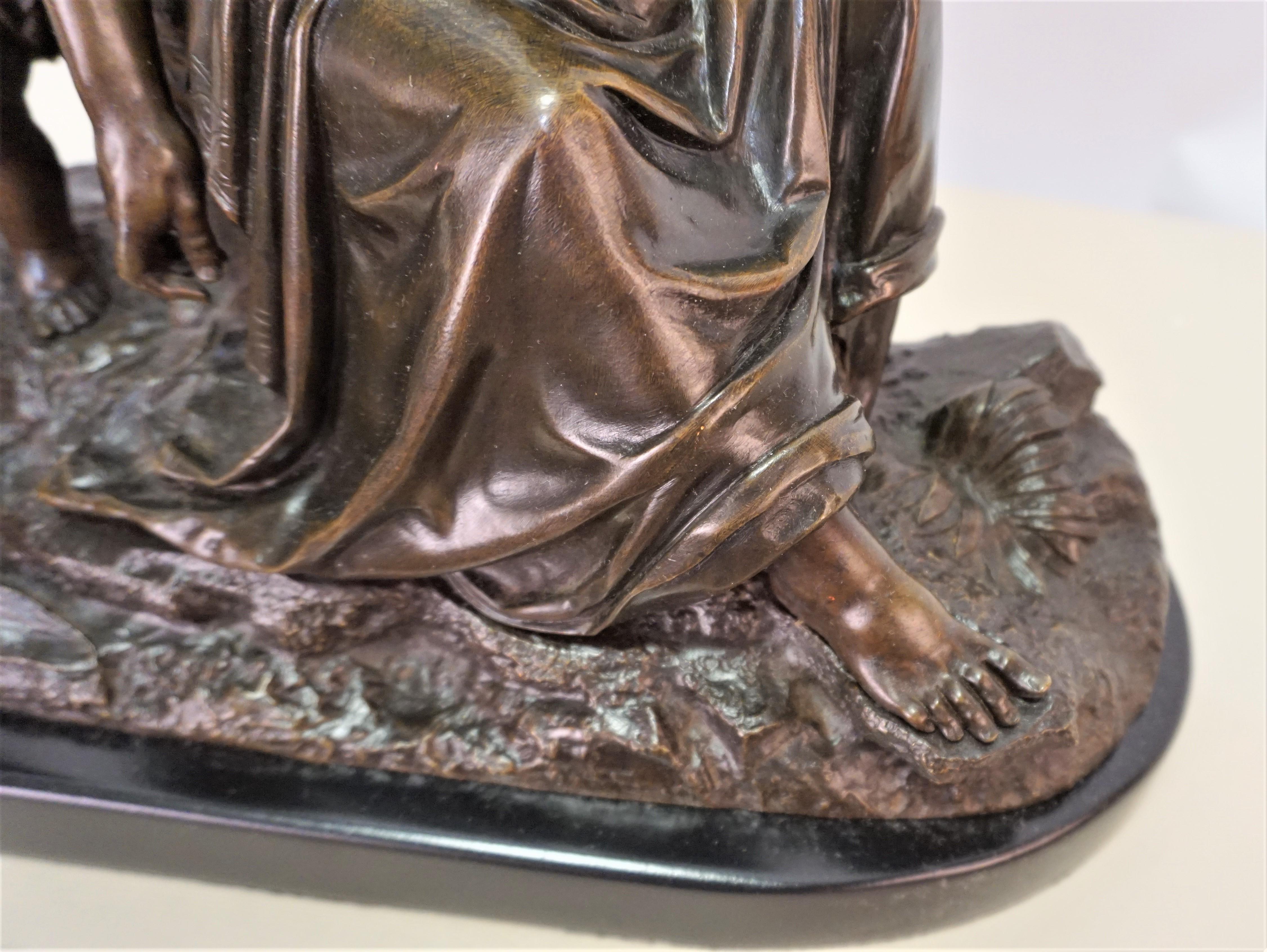 French 19th Century Brown Patinated Bronze 6
