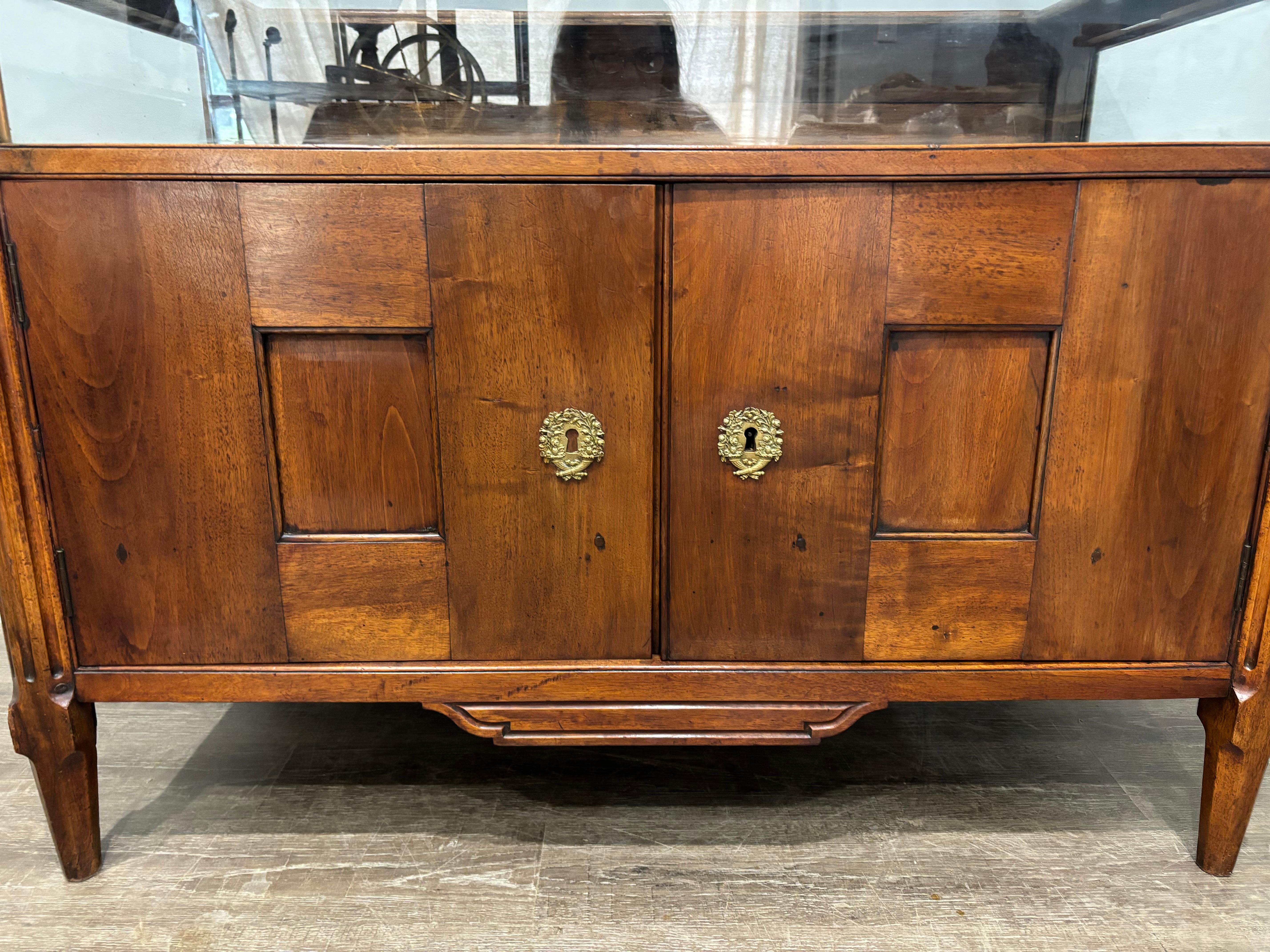 Directoire French 19th Century Buffet Vitrine For Sale
