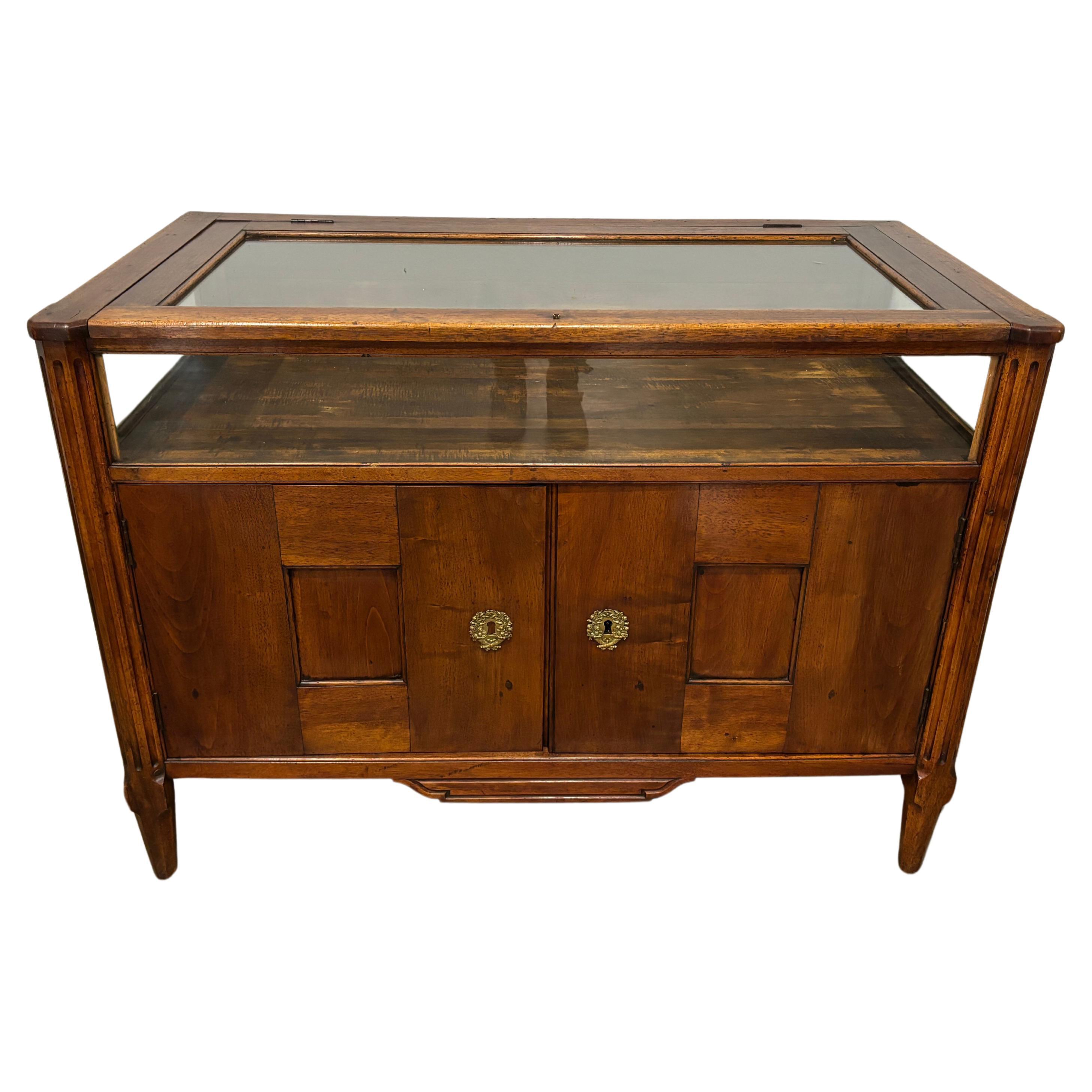 French 19th Century Buffet Vitrine For Sale