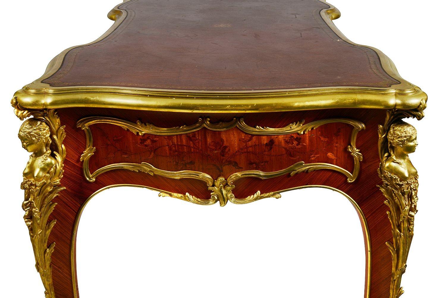 French 19th Century Bureau Plat, by Zweiner in vendita 1