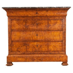 French 19th Century Burl Louis Philippe Commode