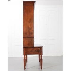 French 19th Century Burl Mahogany Secretary