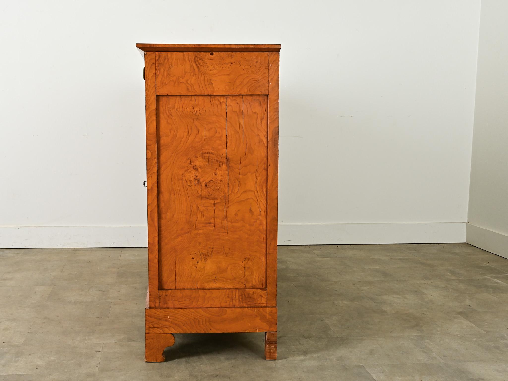 French 19th Century Burl Wood & Greek Key Enfilade For Sale 14