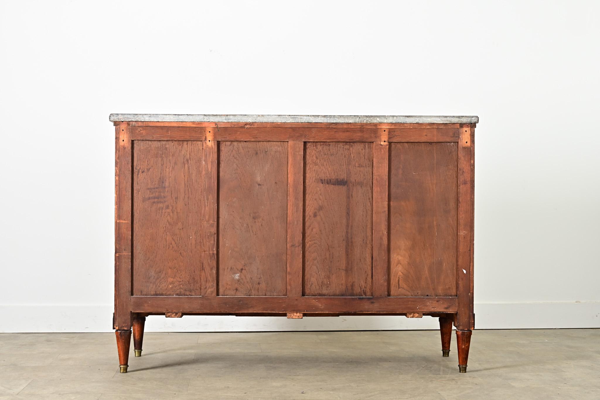 French 19th Century Burled Maple & Marble Top Buffet For Sale 5