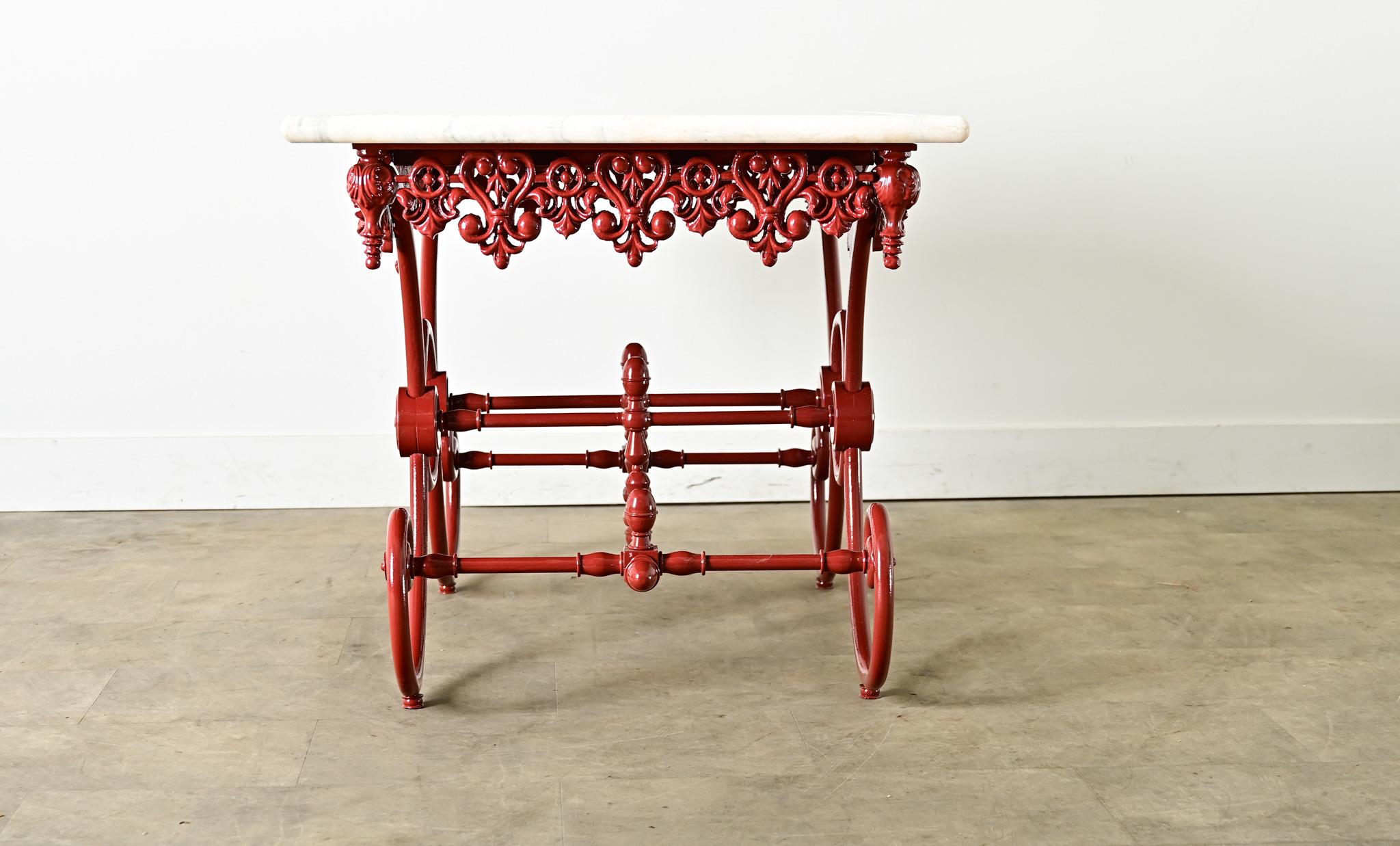 Table de présentation de boucherie française du 19ème siècle en vente 2