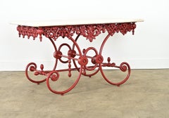 Französischer Präsentationstisch für Fleischer aus dem 19.