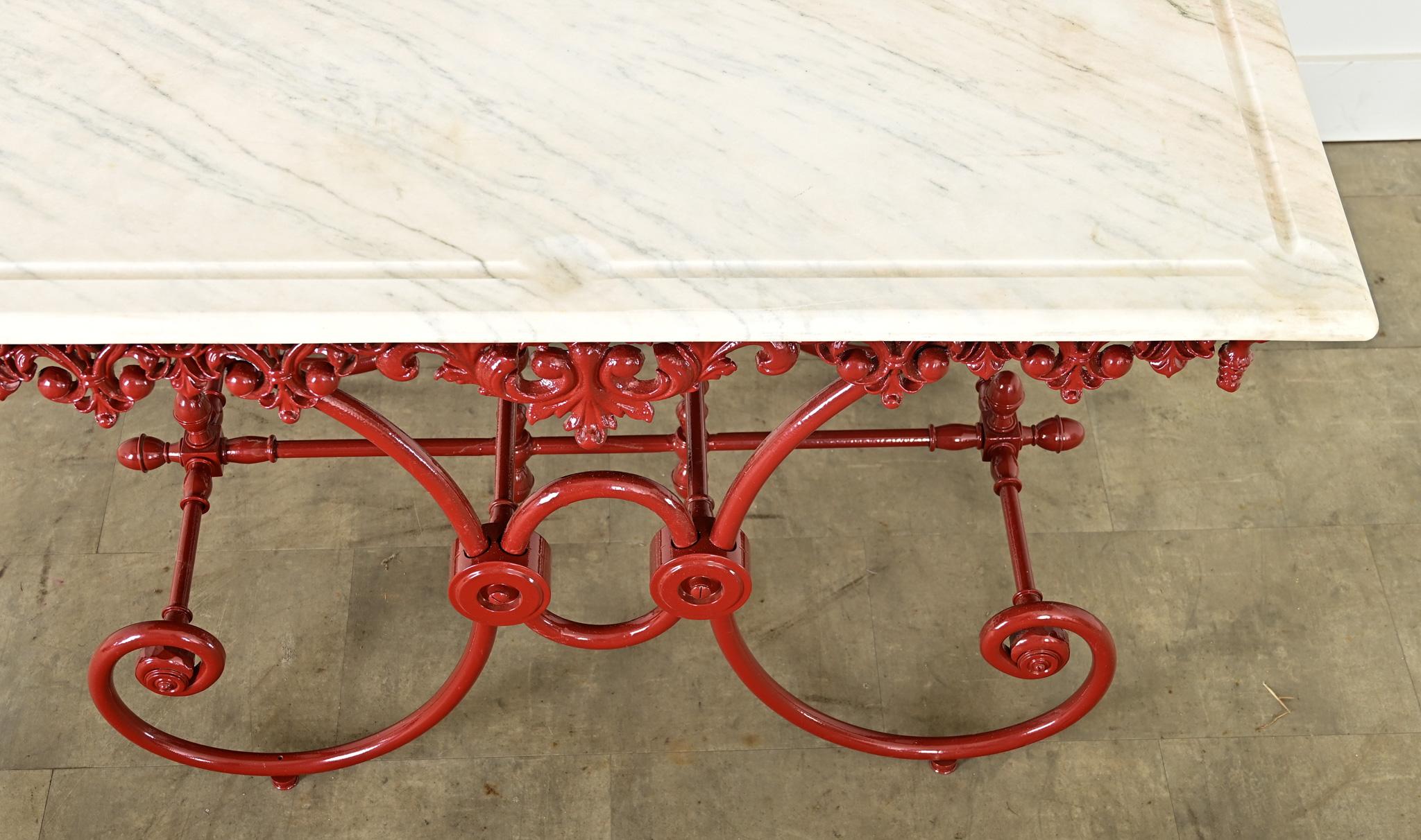 Table de présentation de boucherie française du 19ème siècle Bon état - En vente à Baton Rouge, LA