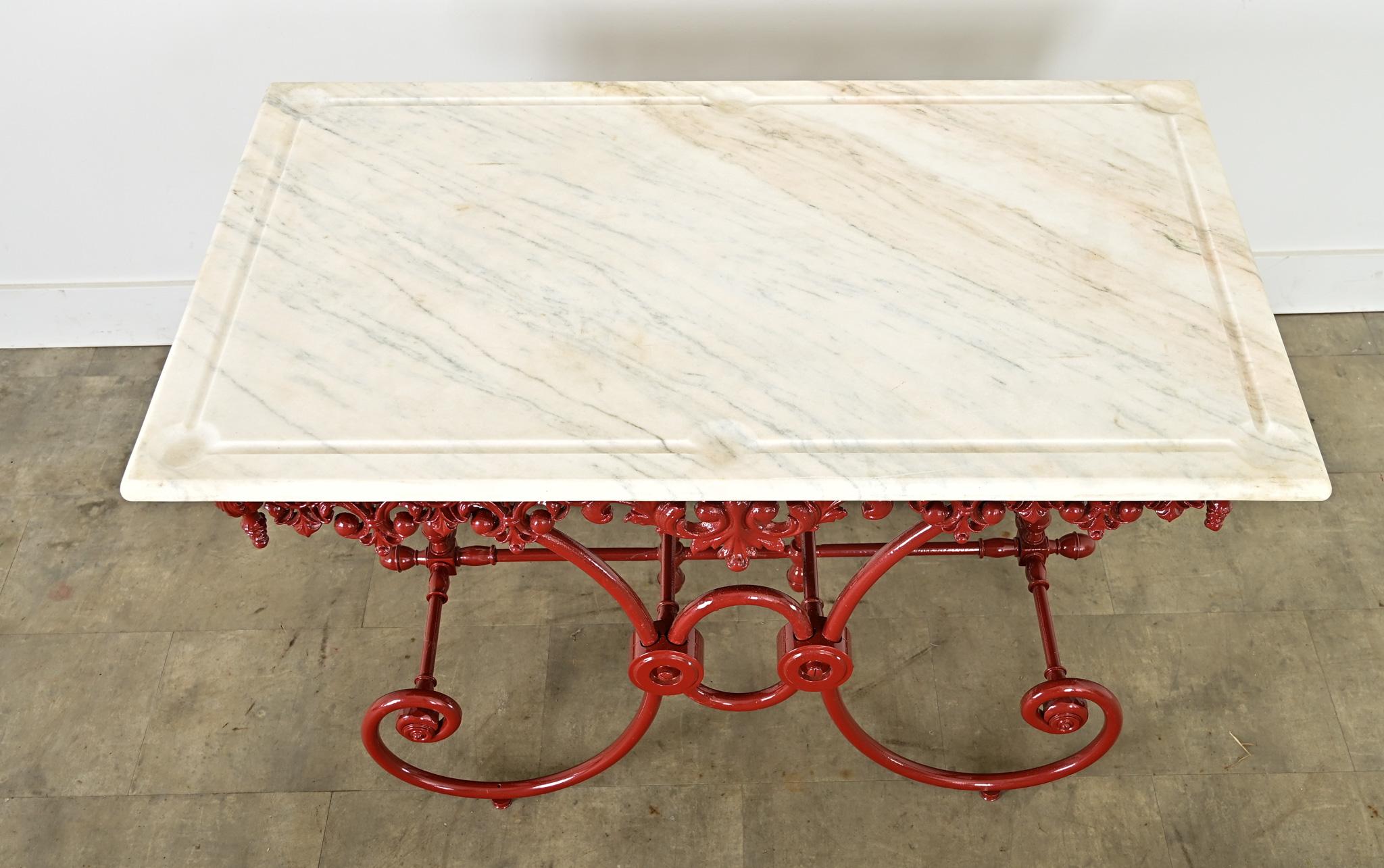 XIXe siècle Table de présentation de boucherie française du 19ème siècle en vente