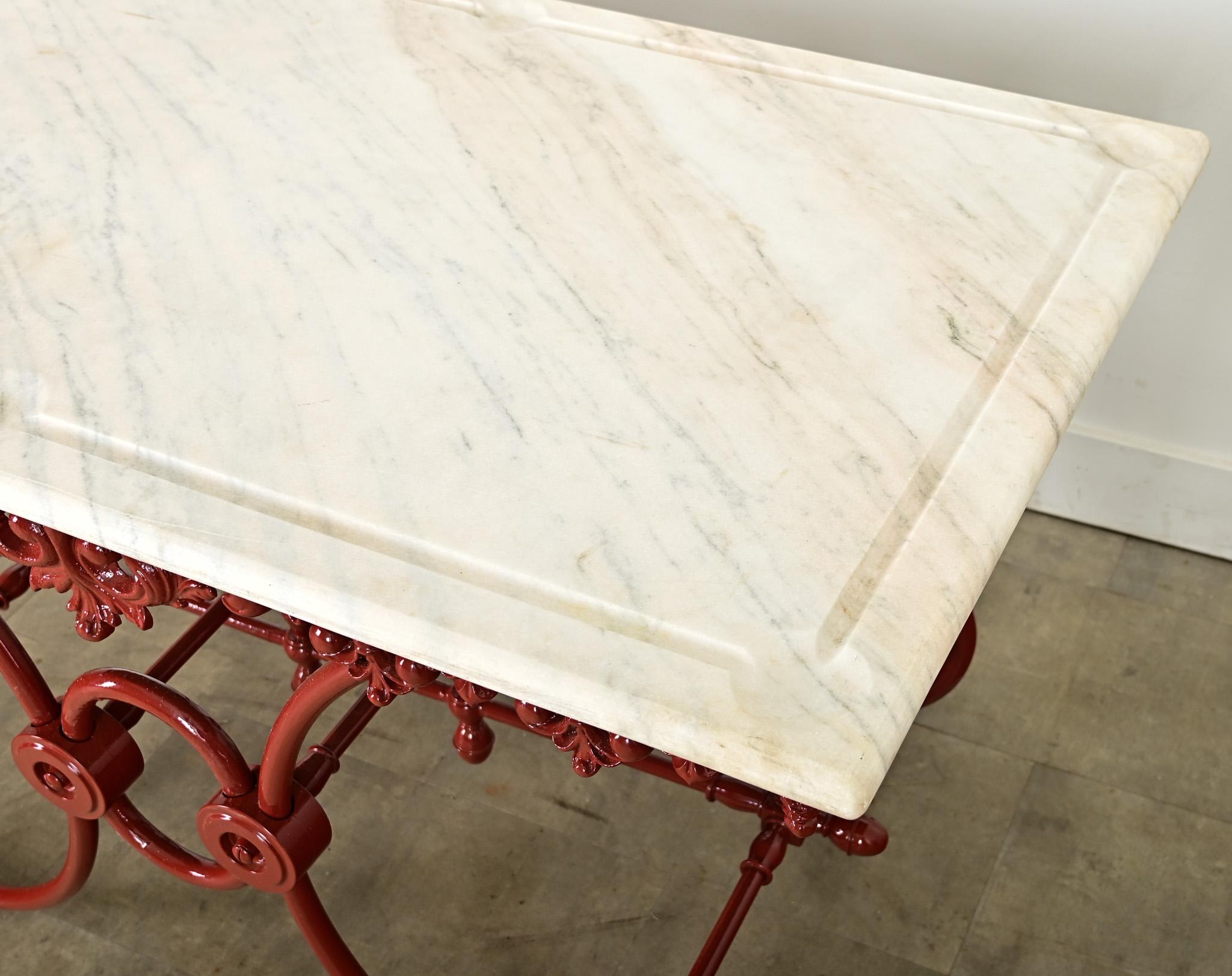 Table de présentation de boucherie française du 19ème siècle en vente 1