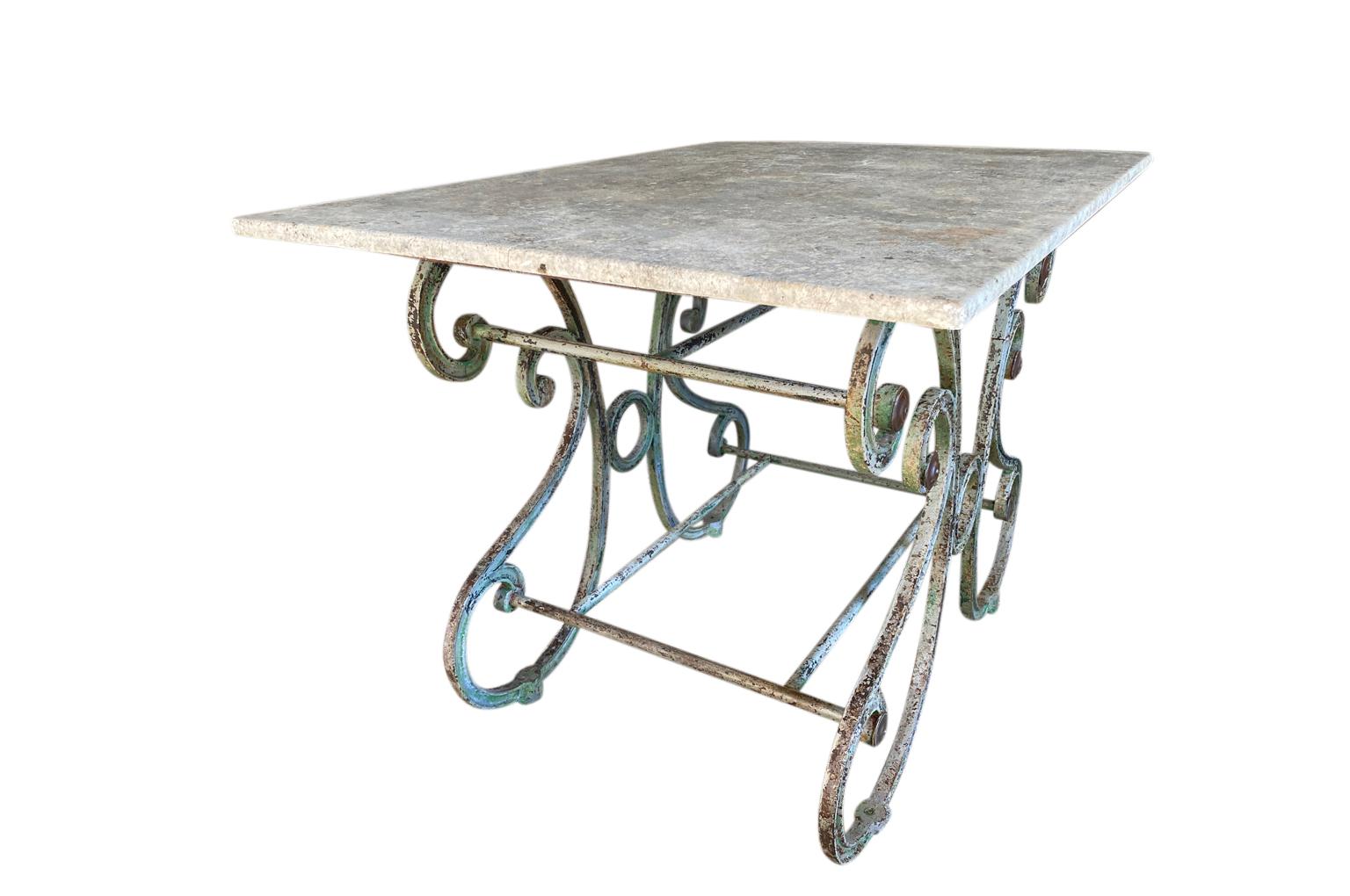Iron French 19th Century Butcher's Table For Sale