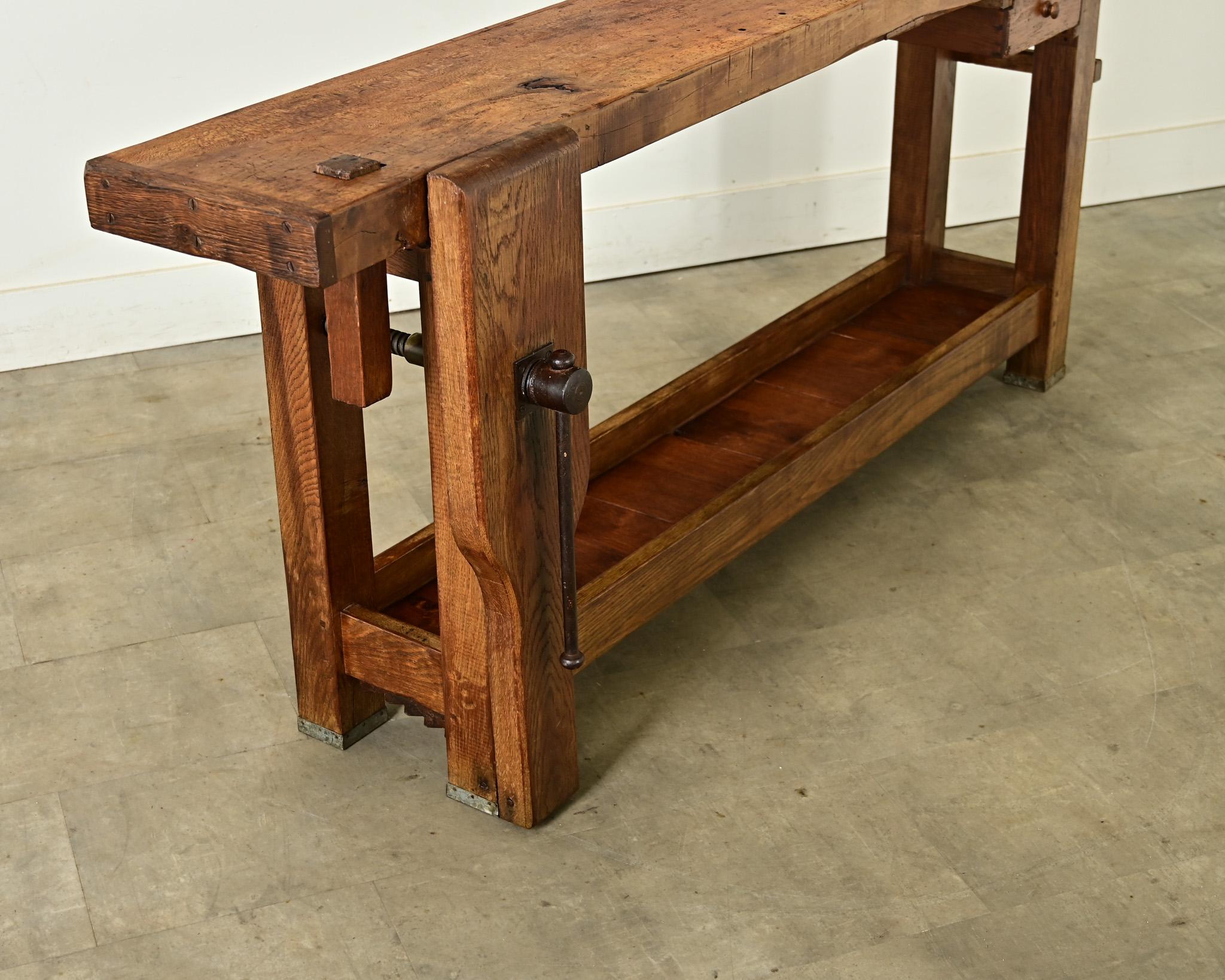French 19th Century Carpenter’s Workbench 7