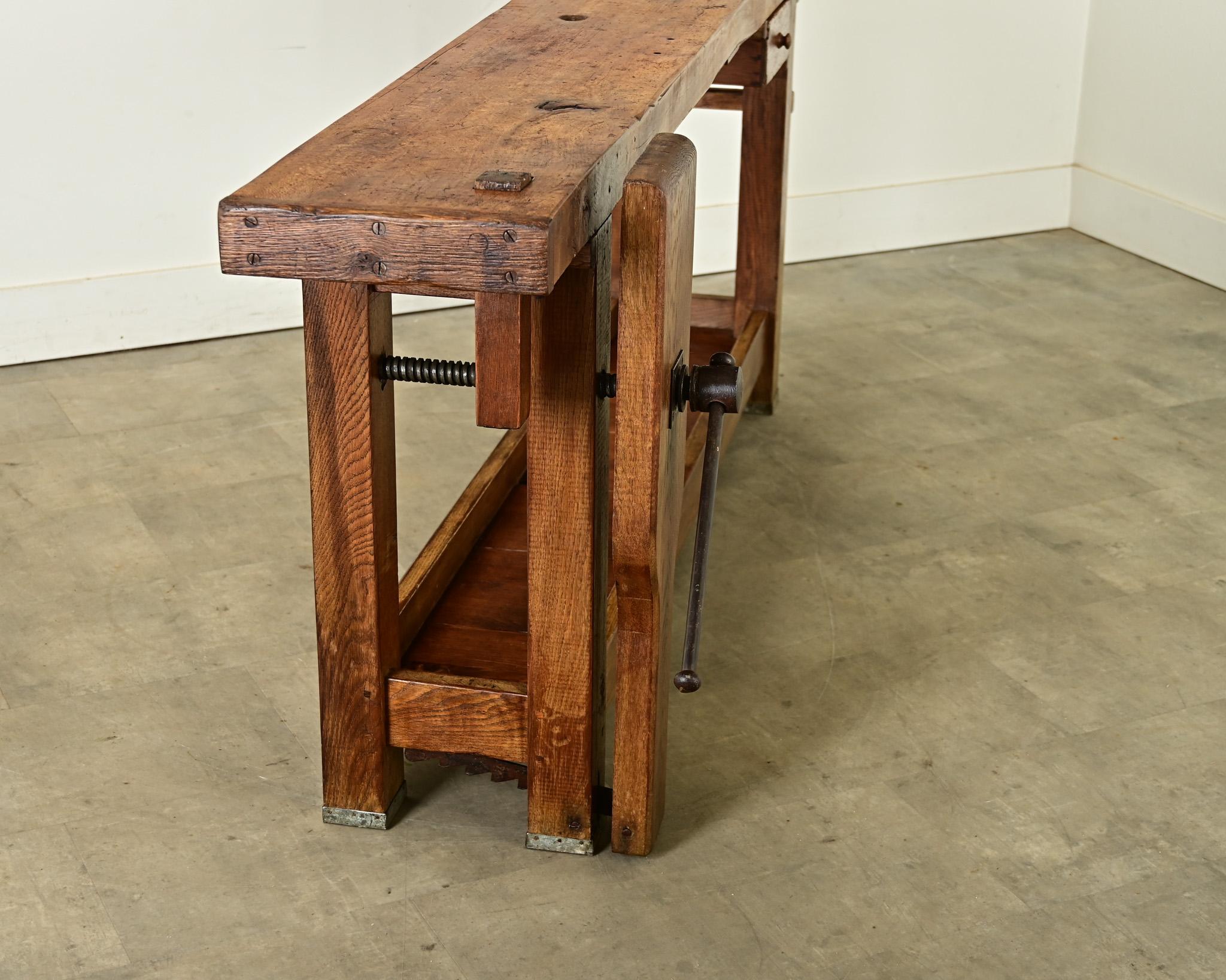 French 19th Century Carpenter’s Workbench 8