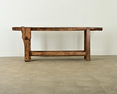 Banco de trabajo de carpintero francés del siglo XIX