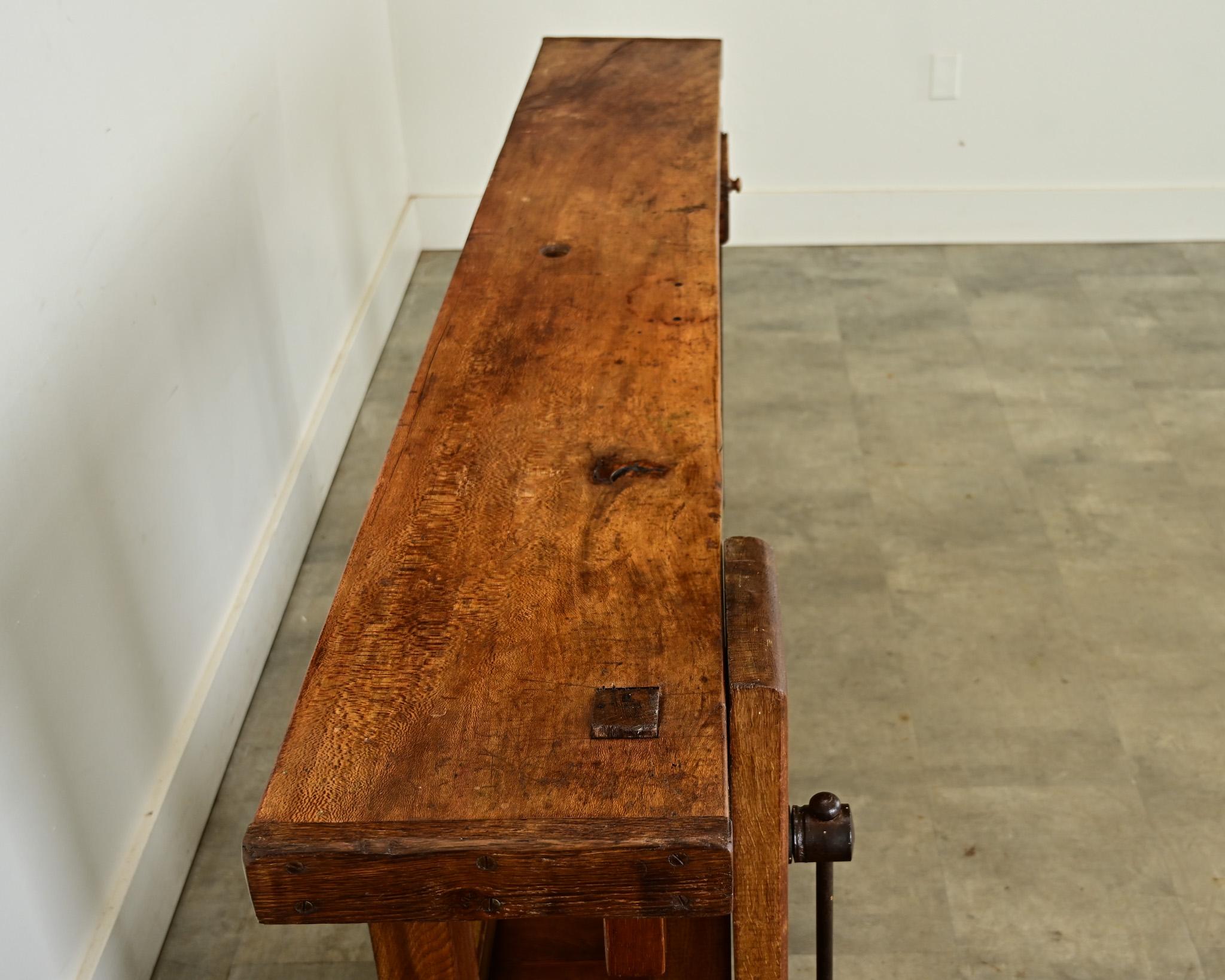 French 19th Century Carpenter’s Workbench In Good Condition In Baton Rouge, LA