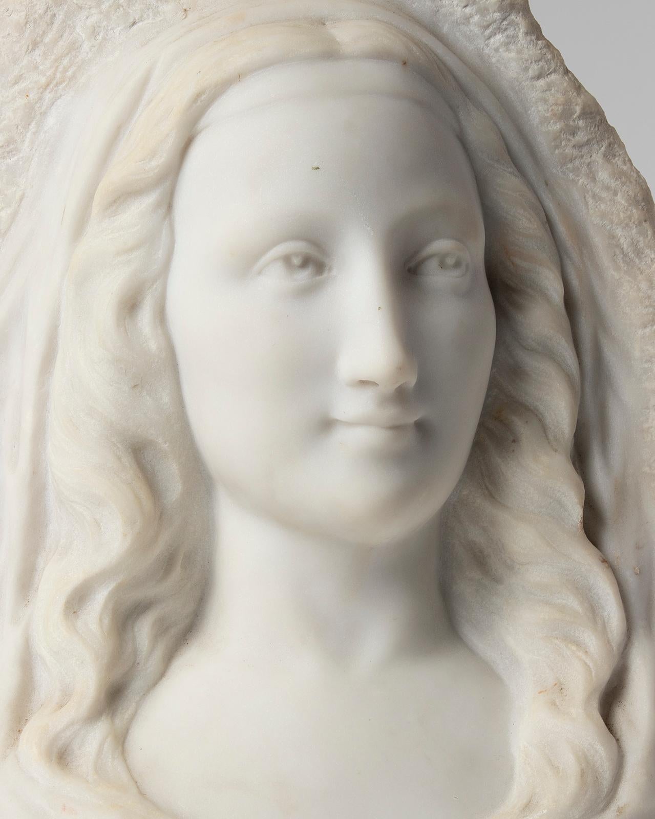 marble face sculpture