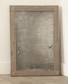 French 19th Century Carved and Painted Mirror